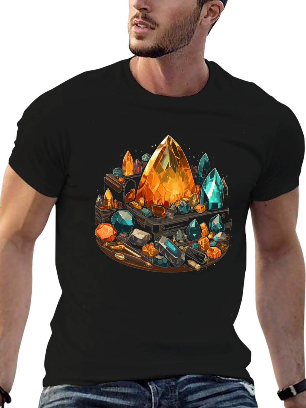Gemstone T-Shirt: Crystal Collection Design