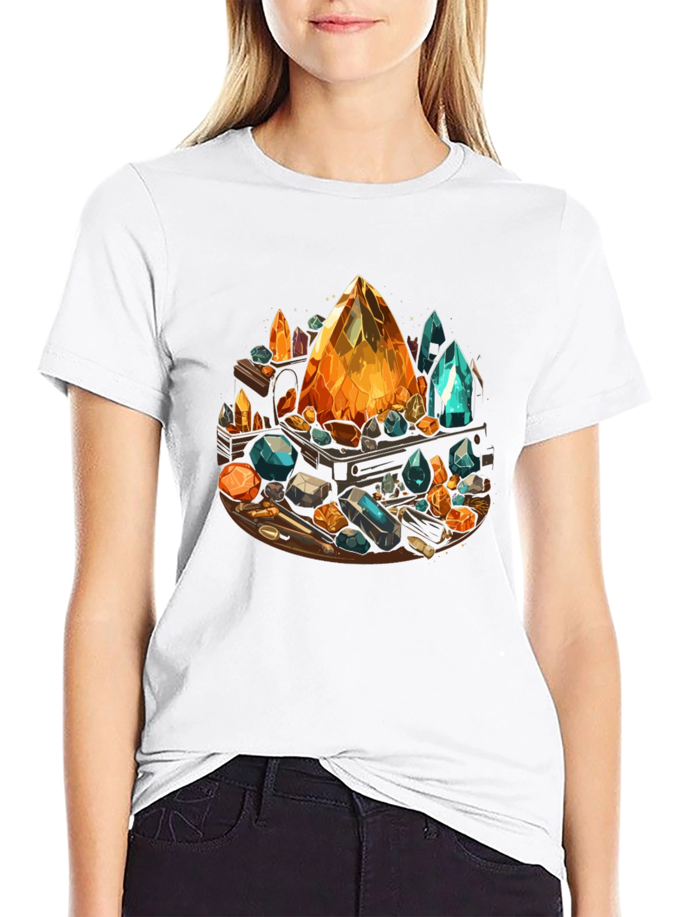 Gemstone T-Shirt: Crystal Collection Design