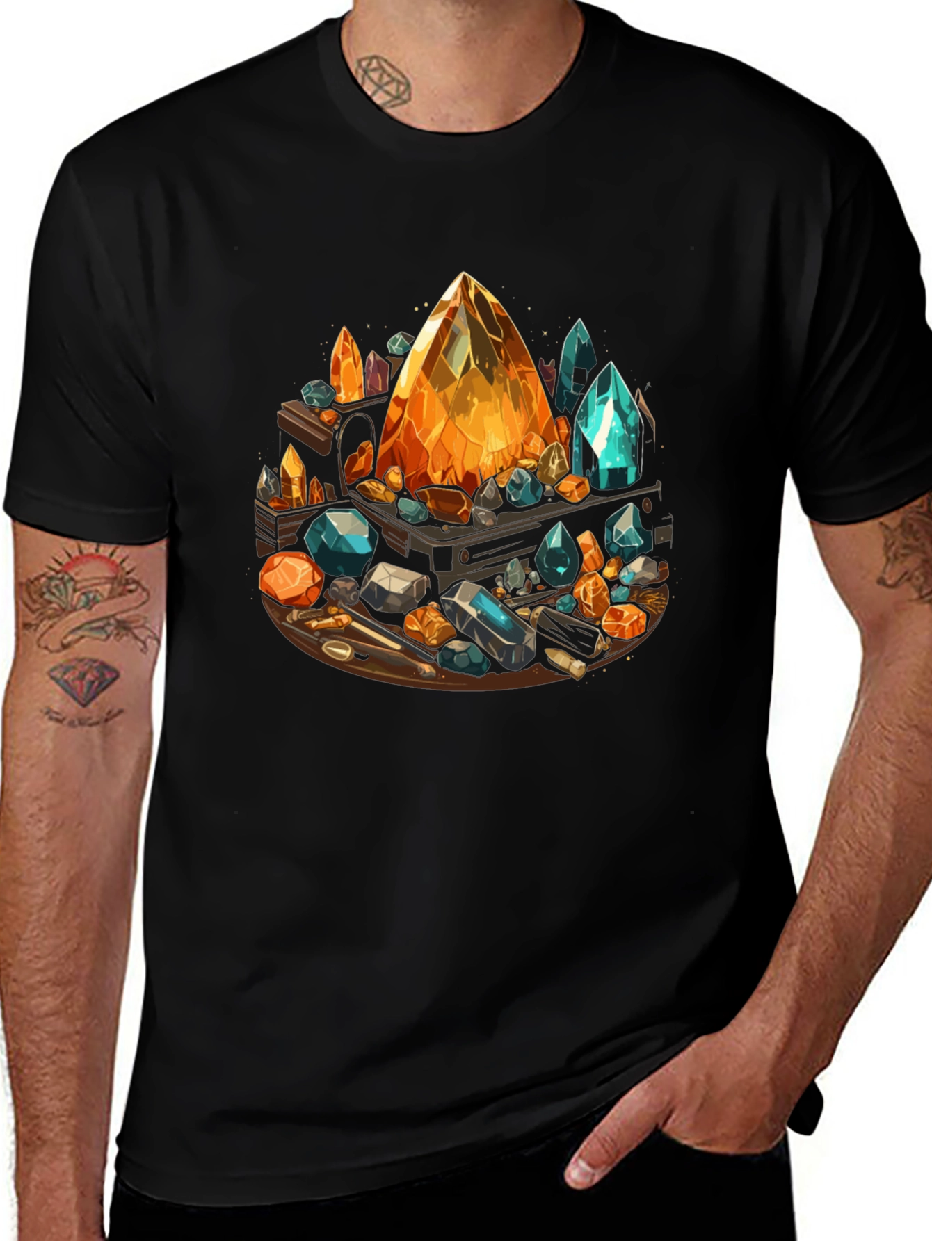Gemstone T-Shirt: Crystal Collection Design