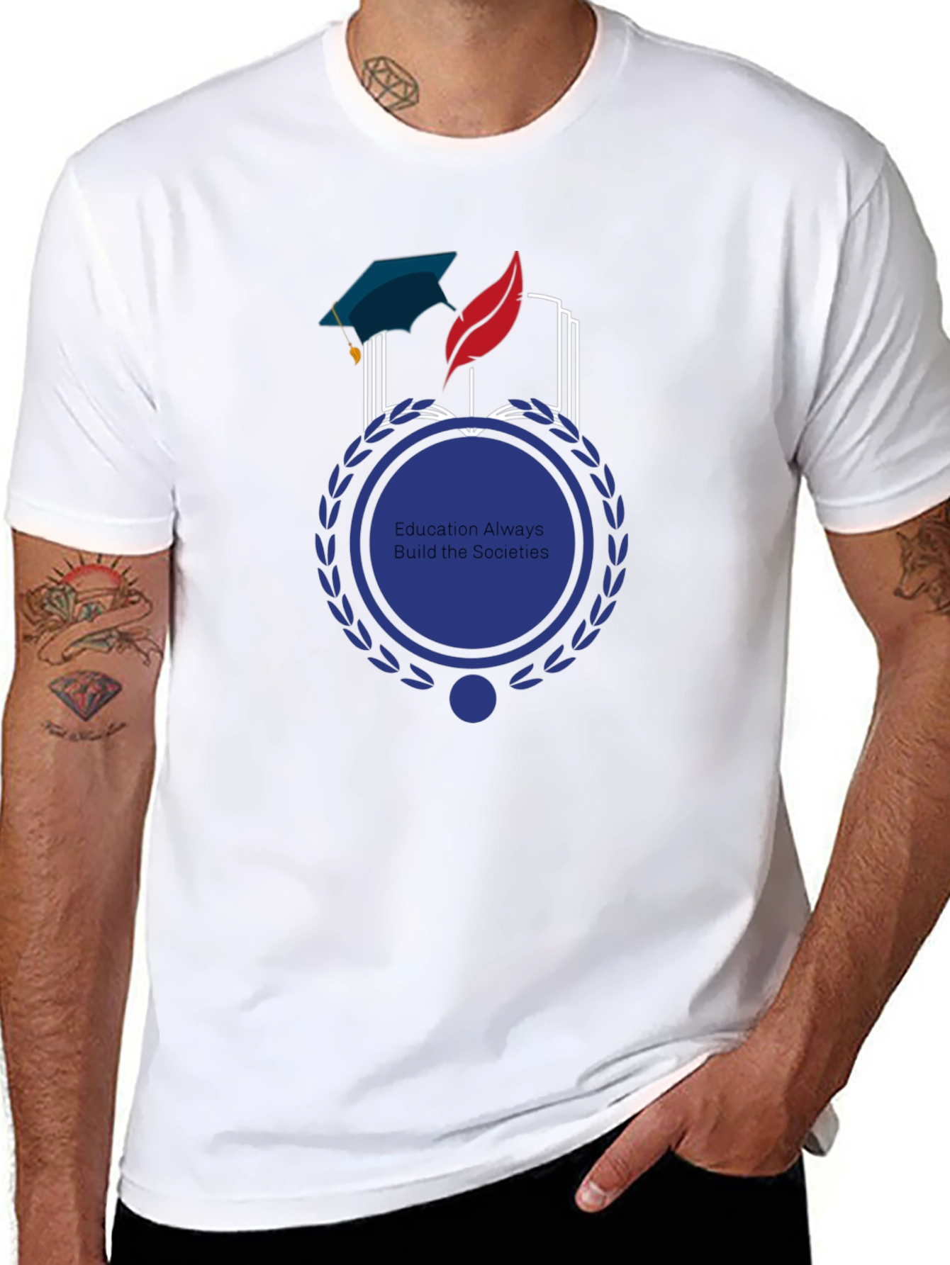 Education Builds Societies Graphic Tee