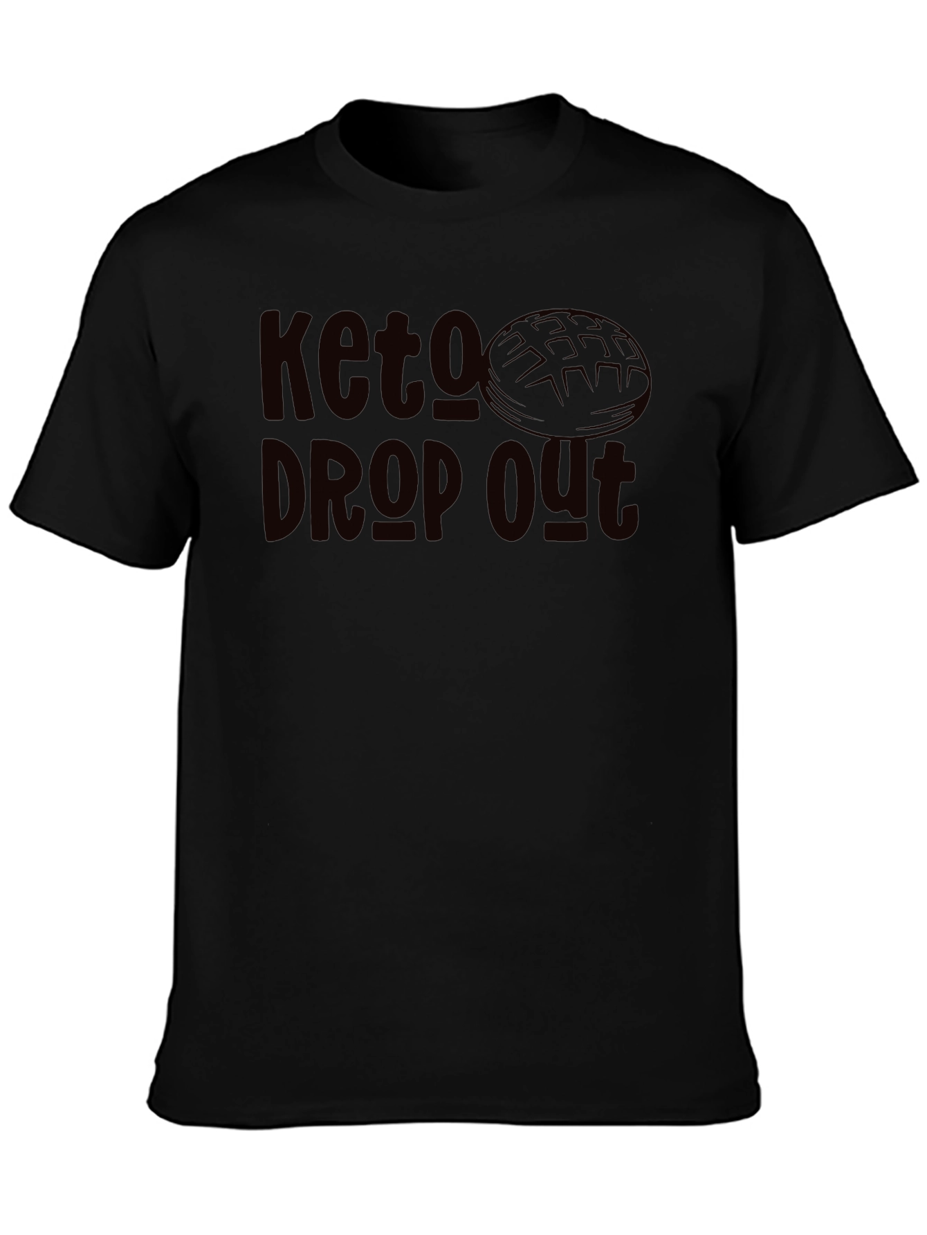 Keto Dropout Graphic Tee - Black Casual Shirt