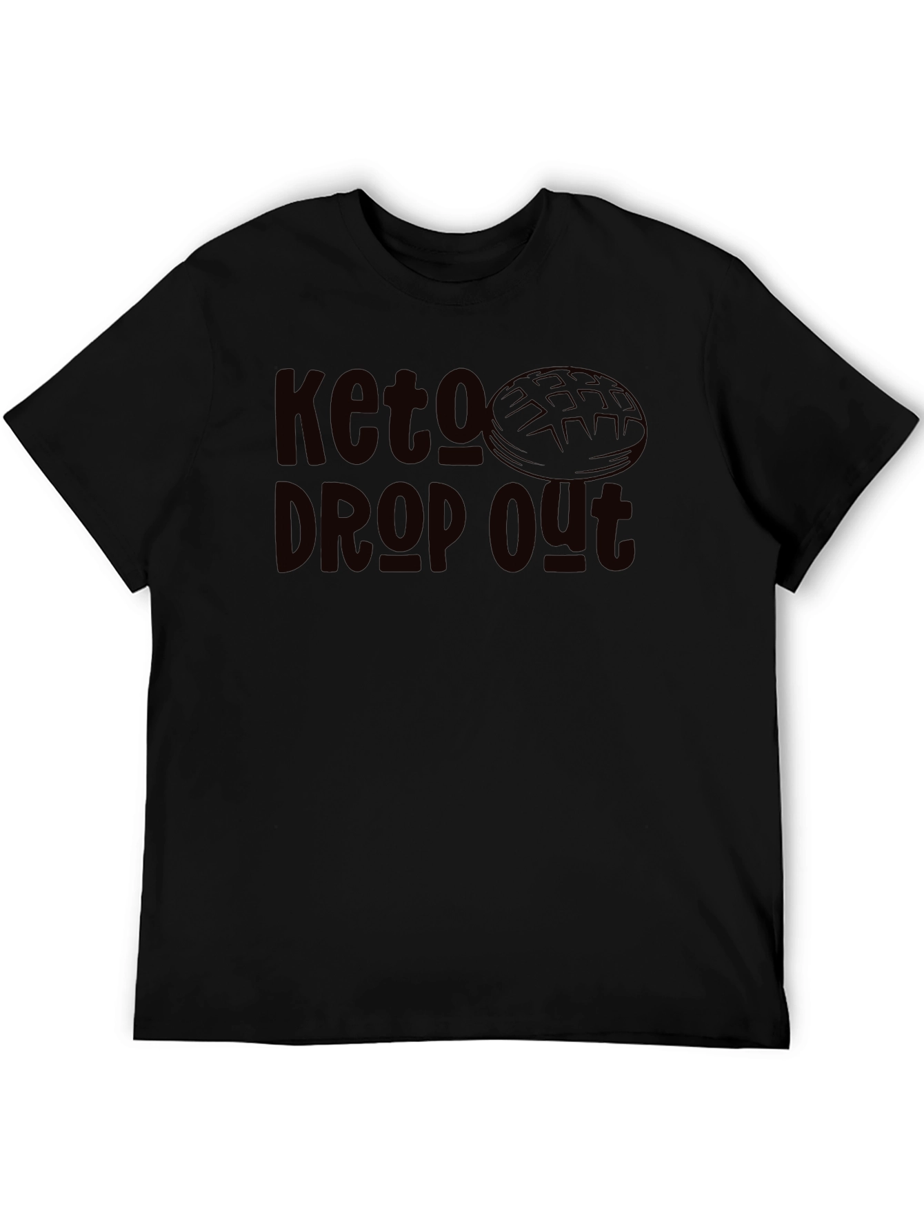 Keto Dropout Graphic Tee - Black Casual Shirt