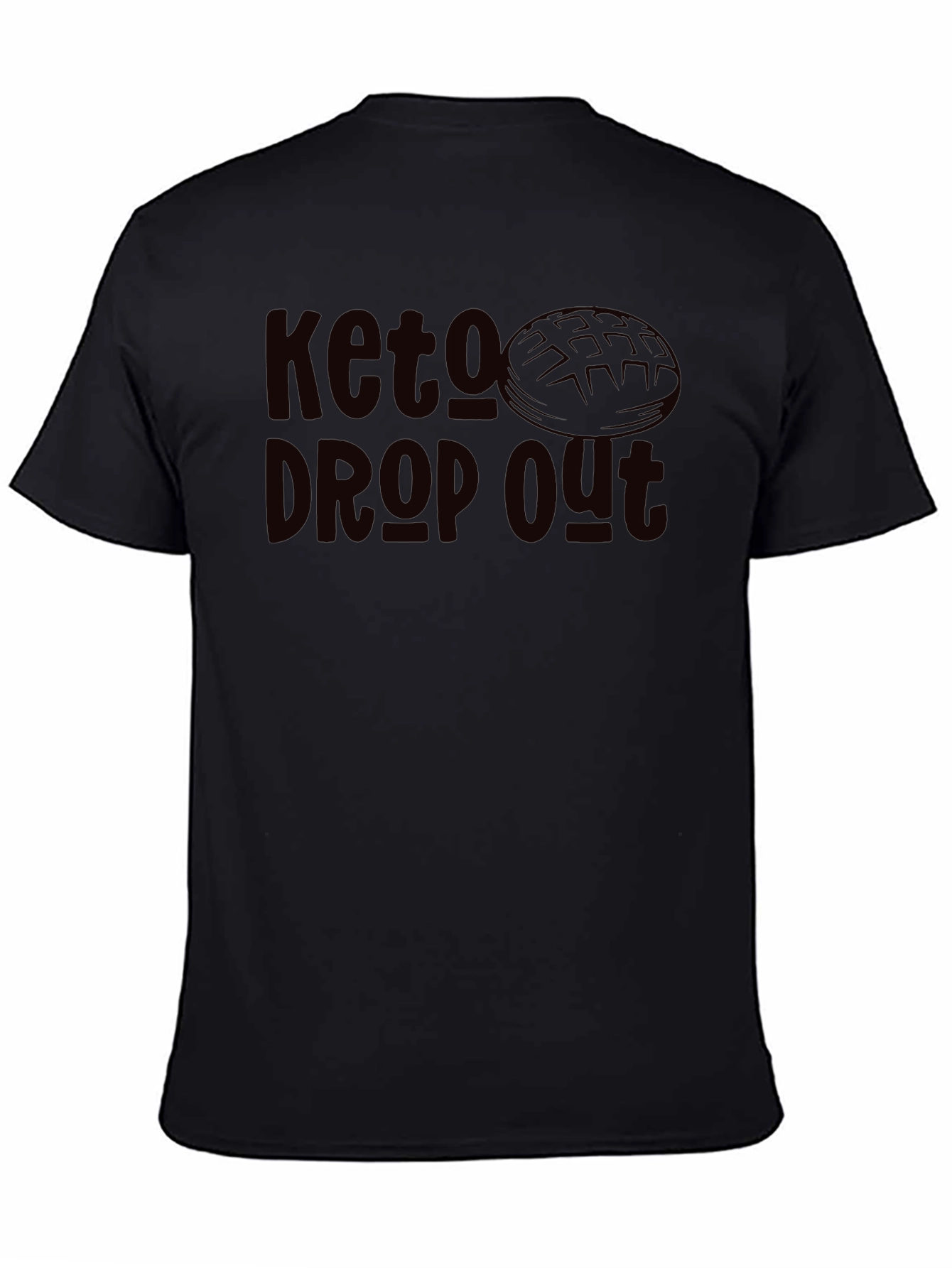 Keto Dropout Graphic Tee - Black Casual Shirt