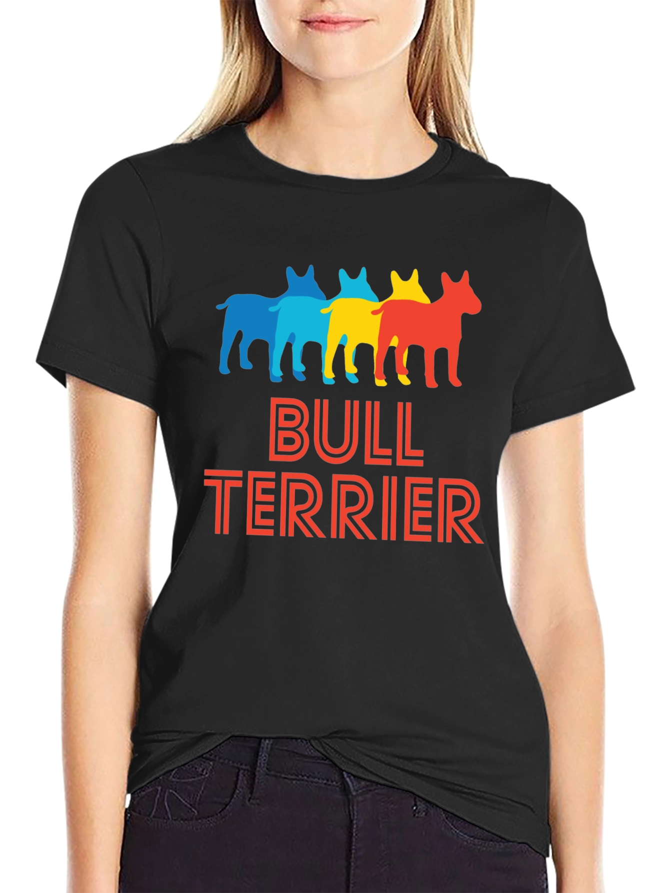 Bull Terrier Graphic T-Shirt - Unique Dog Lover Tee
