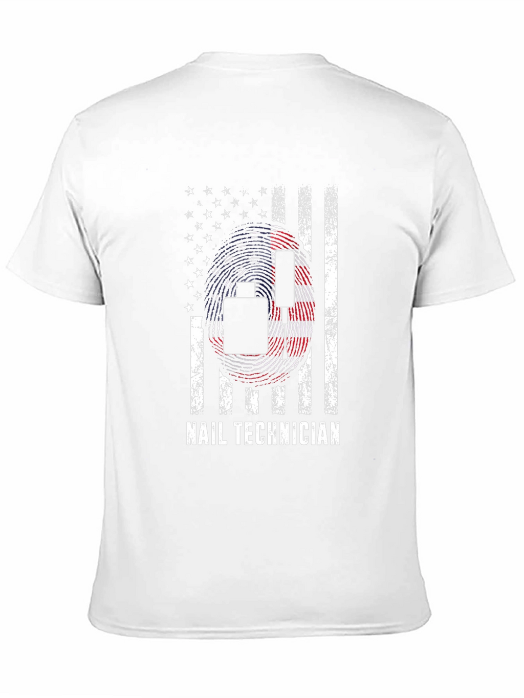 Nail Technician American Flag Graphic T-Shirt