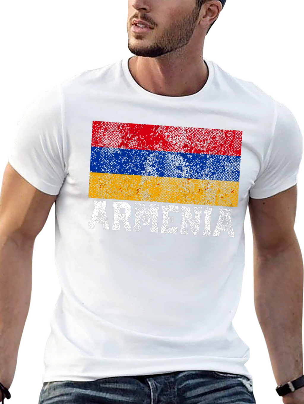 Armenia Flag T-Shirt - Distressed Pride Tee