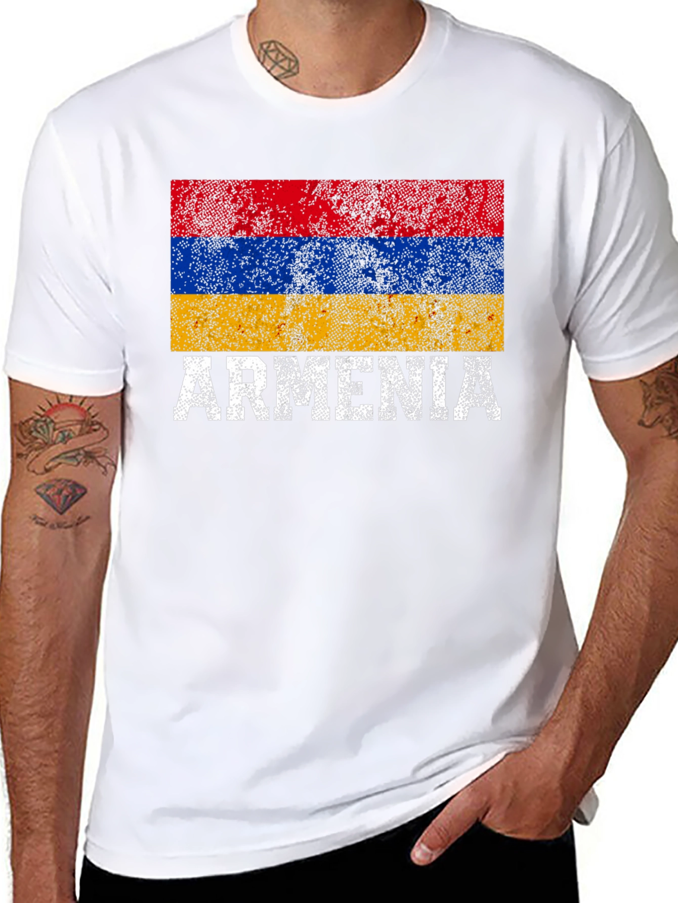 Armenia Flag T-Shirt - Distressed Pride Tee