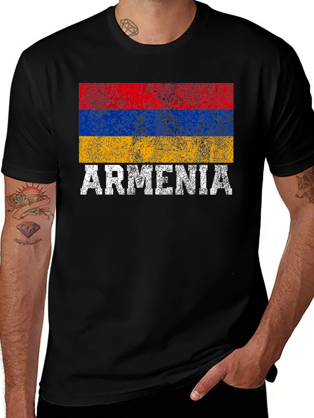 Armenia Flag T-Shirt - Distressed Pride Tee