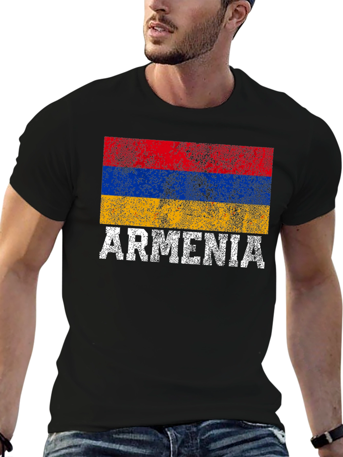 Armenia Flag T-Shirt - Distressed Pride Tee