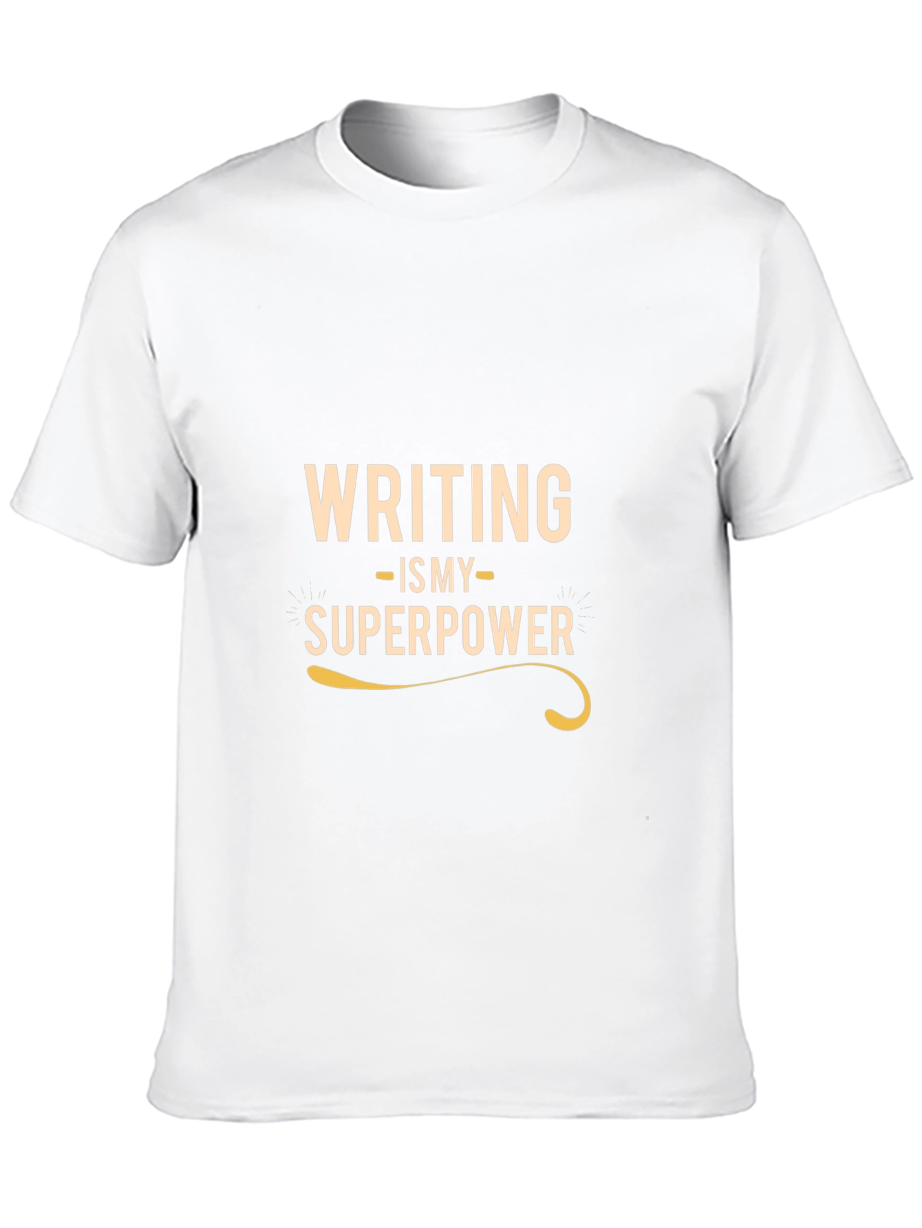 Writing is My Superpower - Black T-Shirt