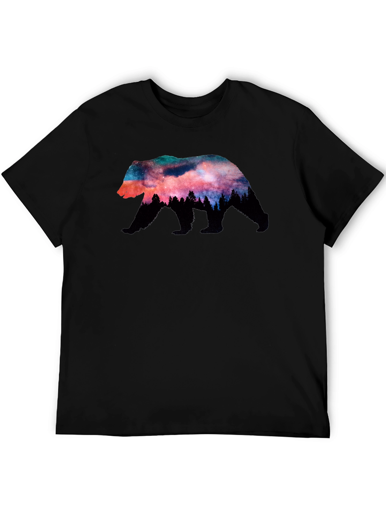 Nature Bear Galaxy T-Shirt - Unique Graphic Tee