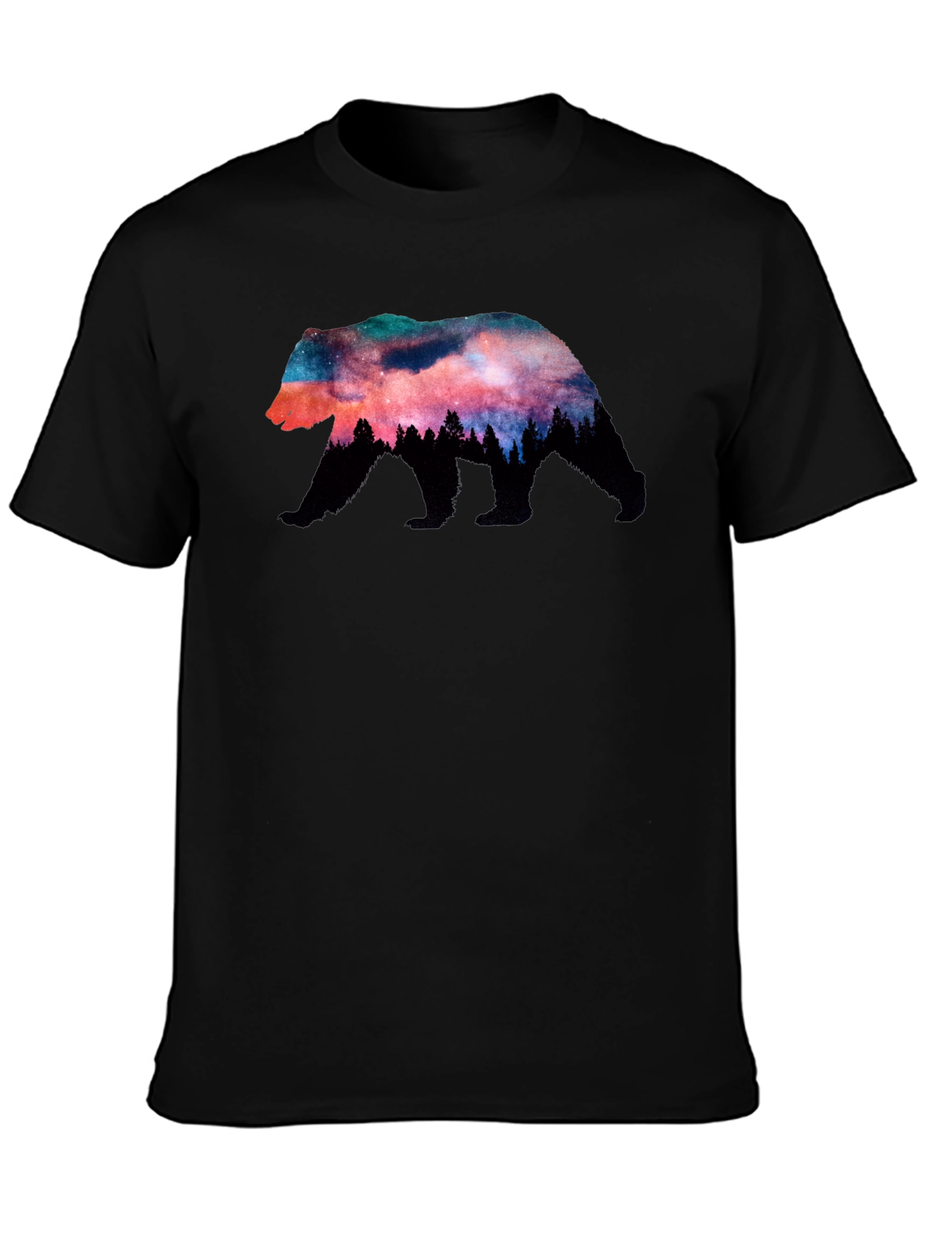 Nature Bear Galaxy T-Shirt - Unique Graphic Tee