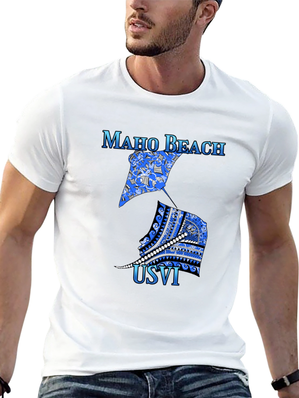 Maho Beach USVI Graphic T-Shirt