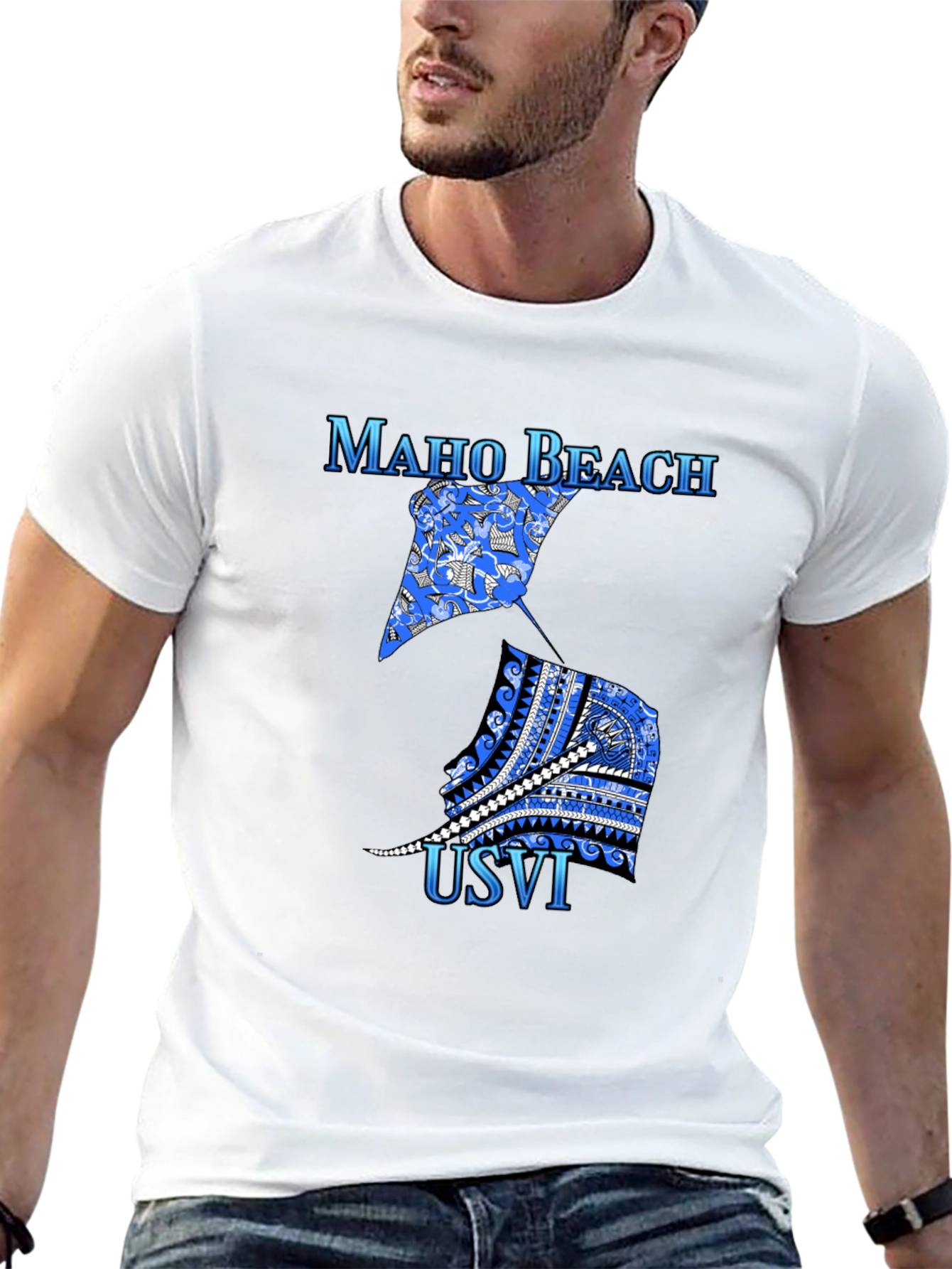 Maho Beach USVI Graphic T-Shirt