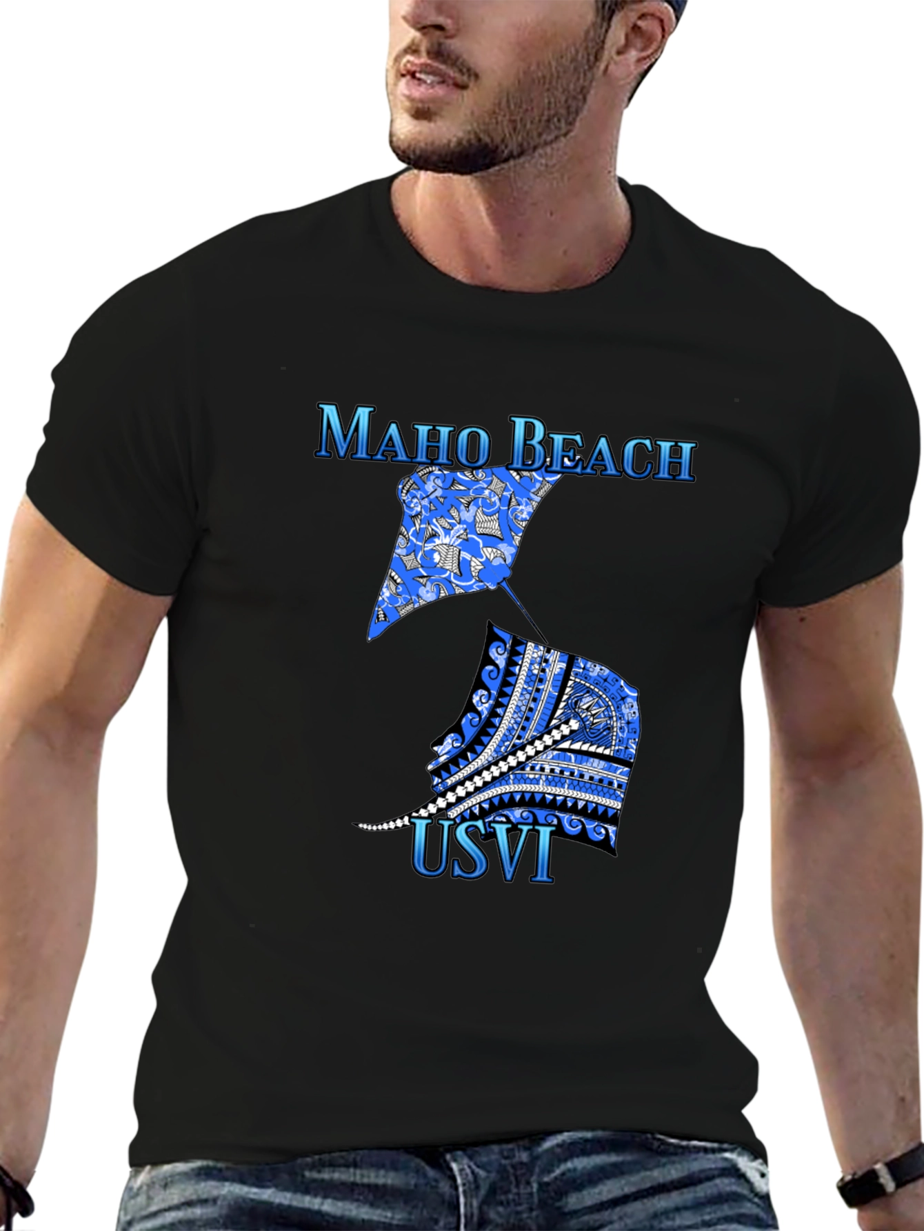 Maho Beach USVI Graphic T-Shirt