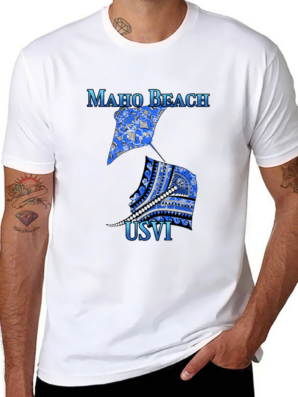Maho Beach USVI Graphic T-Shirt