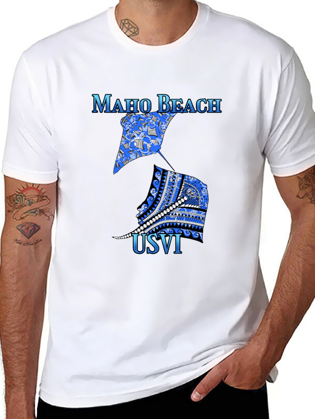 Maho Beach USVI Graphic T-Shirt