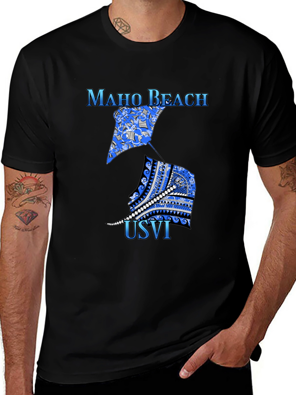 Maho Beach USVI Graphic T-Shirt