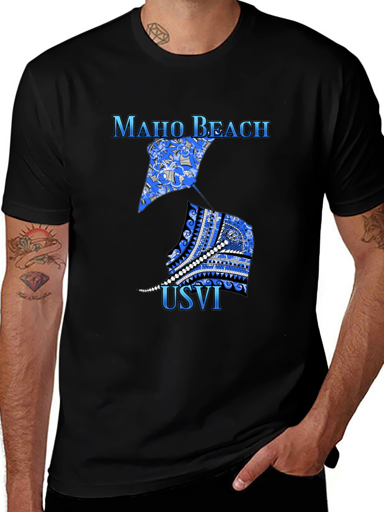 Maho Beach USVI Graphic T-Shirt