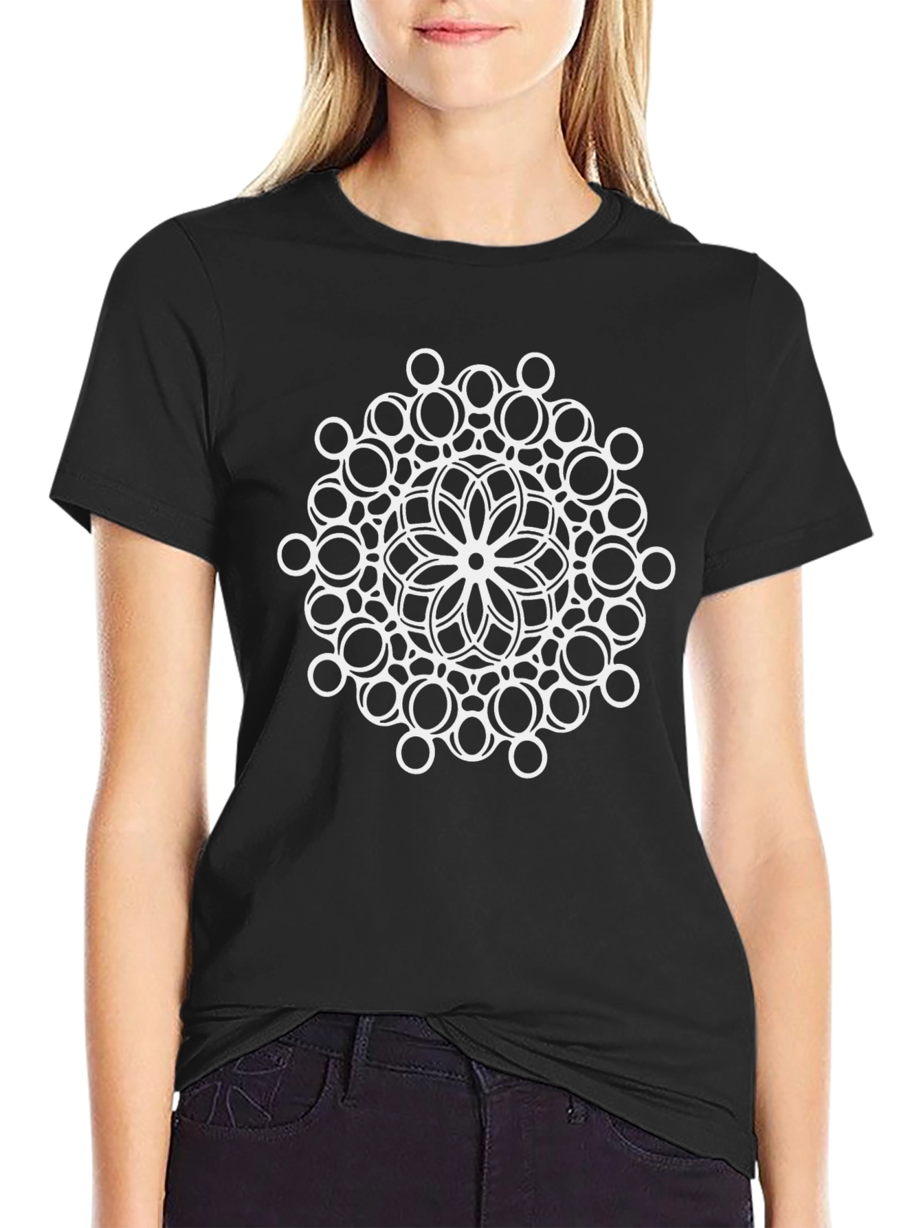 Abstract Circle Design T-Shirt - Modern Graphic Tee