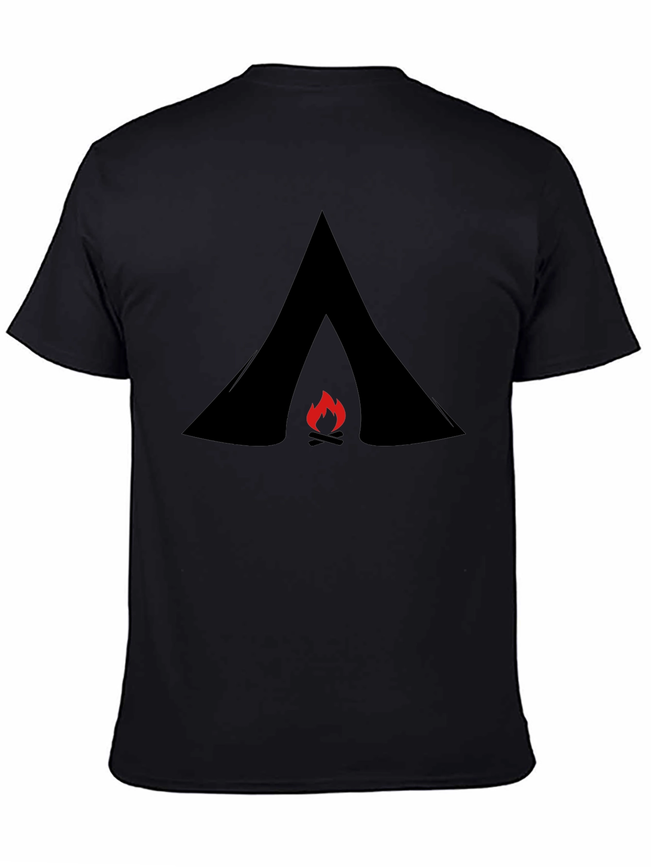 Camping Tent Bonfire Graphic Tee - Adventure Ready!