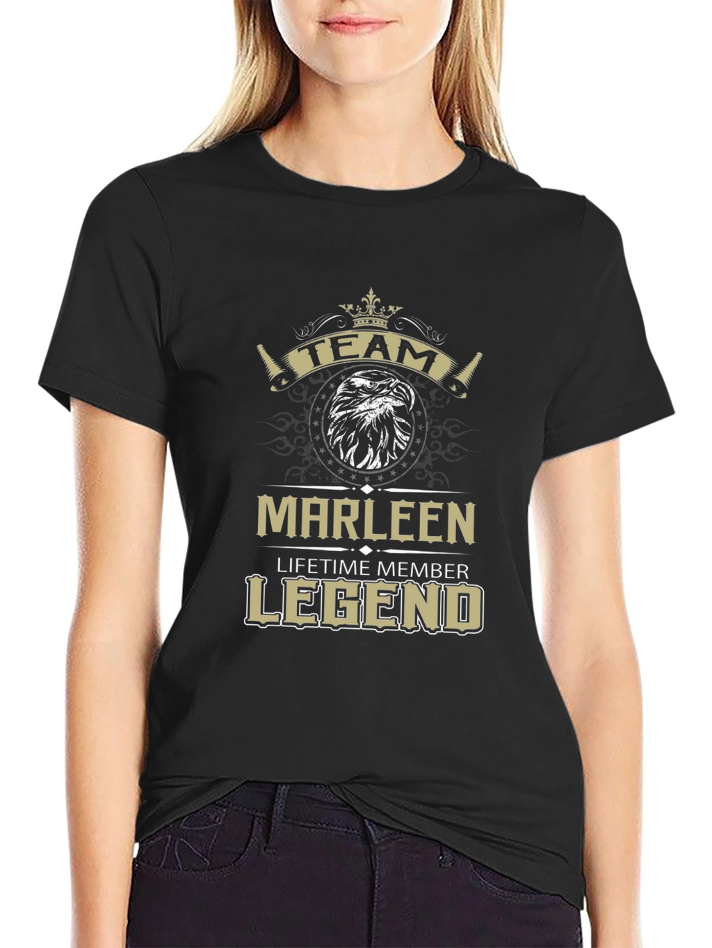Team Marleen Lifetime Member Legend Black T-Shirt