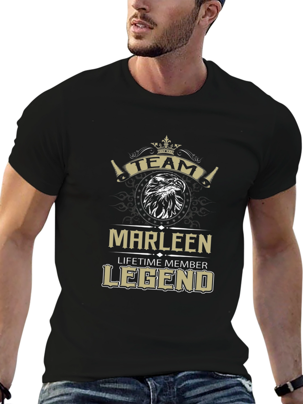 Team Marleen Lifetime Member Legend Black T-Shirt