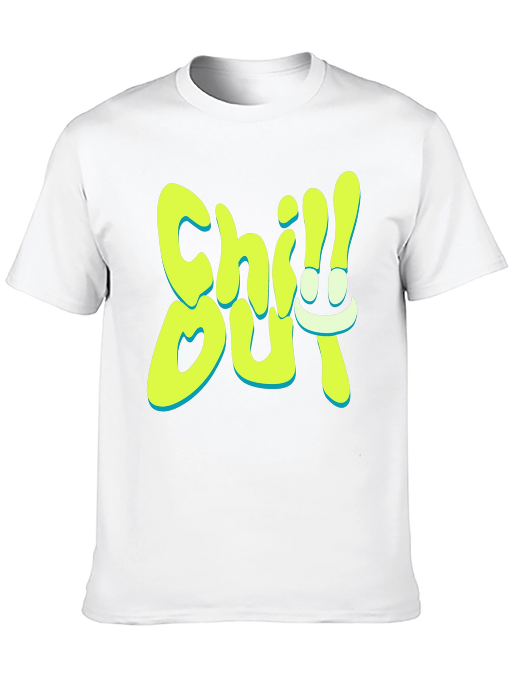 Chill Out Graphic Print Black T-Shirt