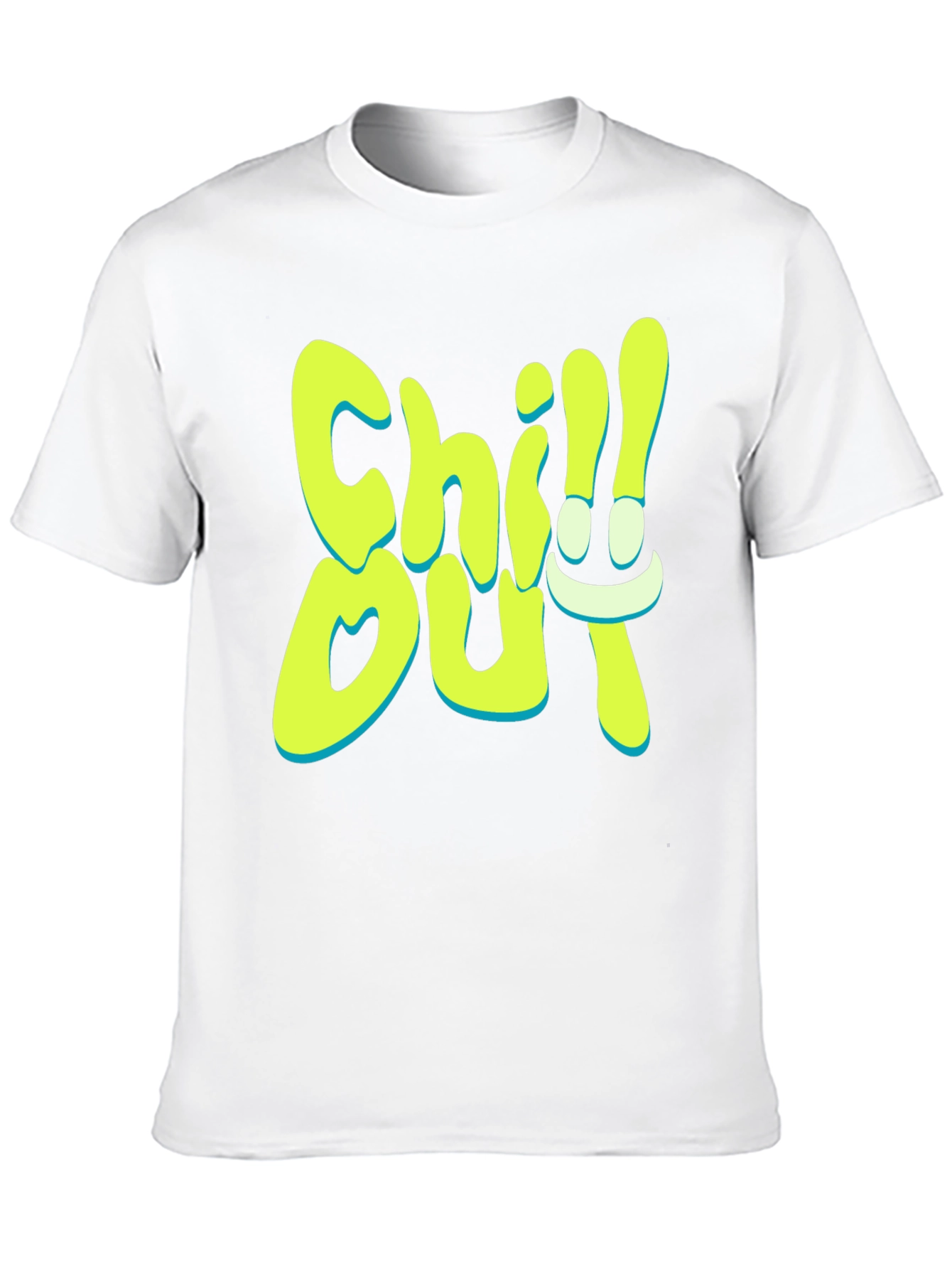 Chill Out Graphic Print Black T-Shirt