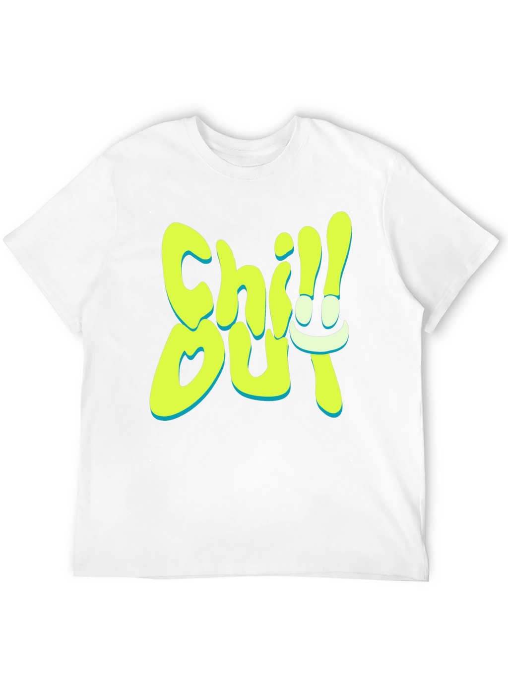 Chill Out Graphic Print Black T-Shirt