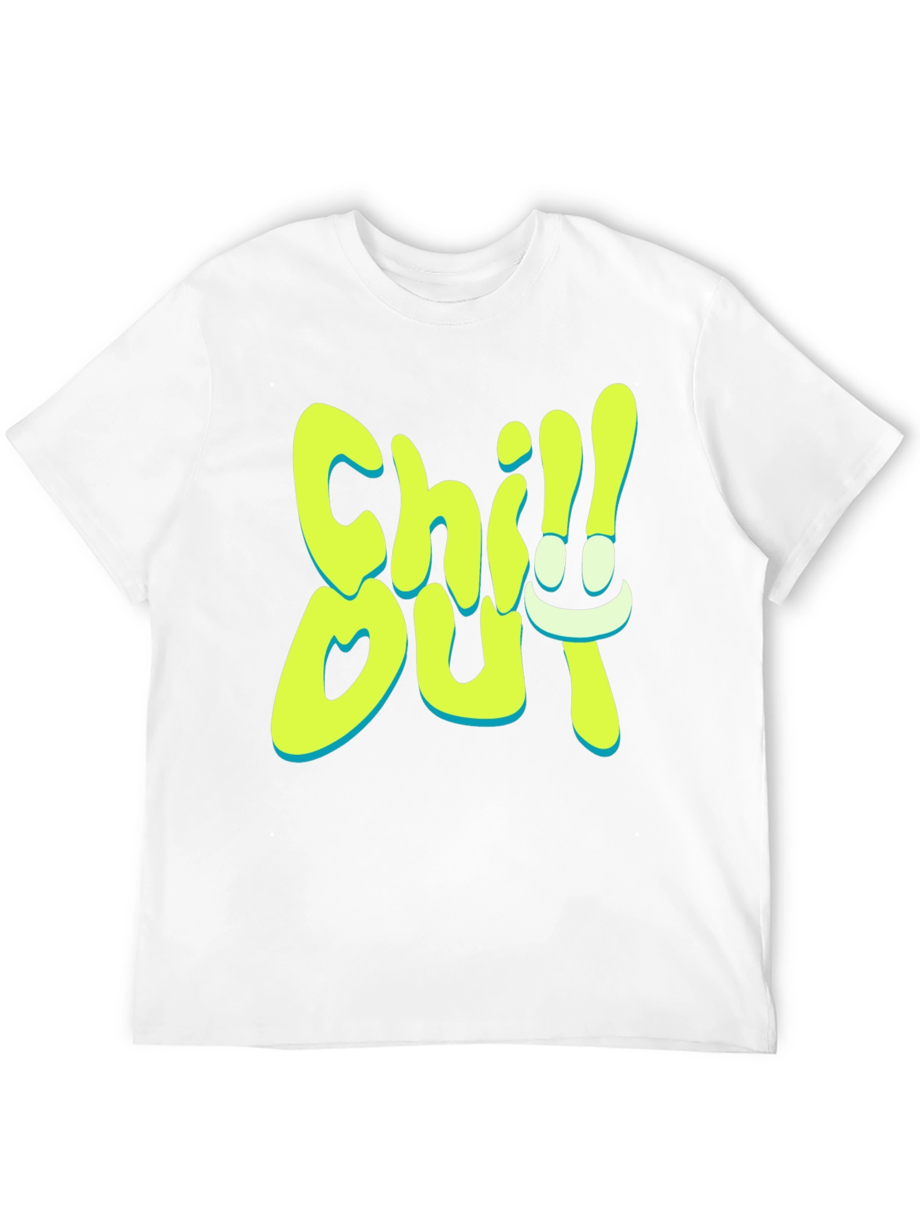 Chill Out Graphic Print Black T-Shirt