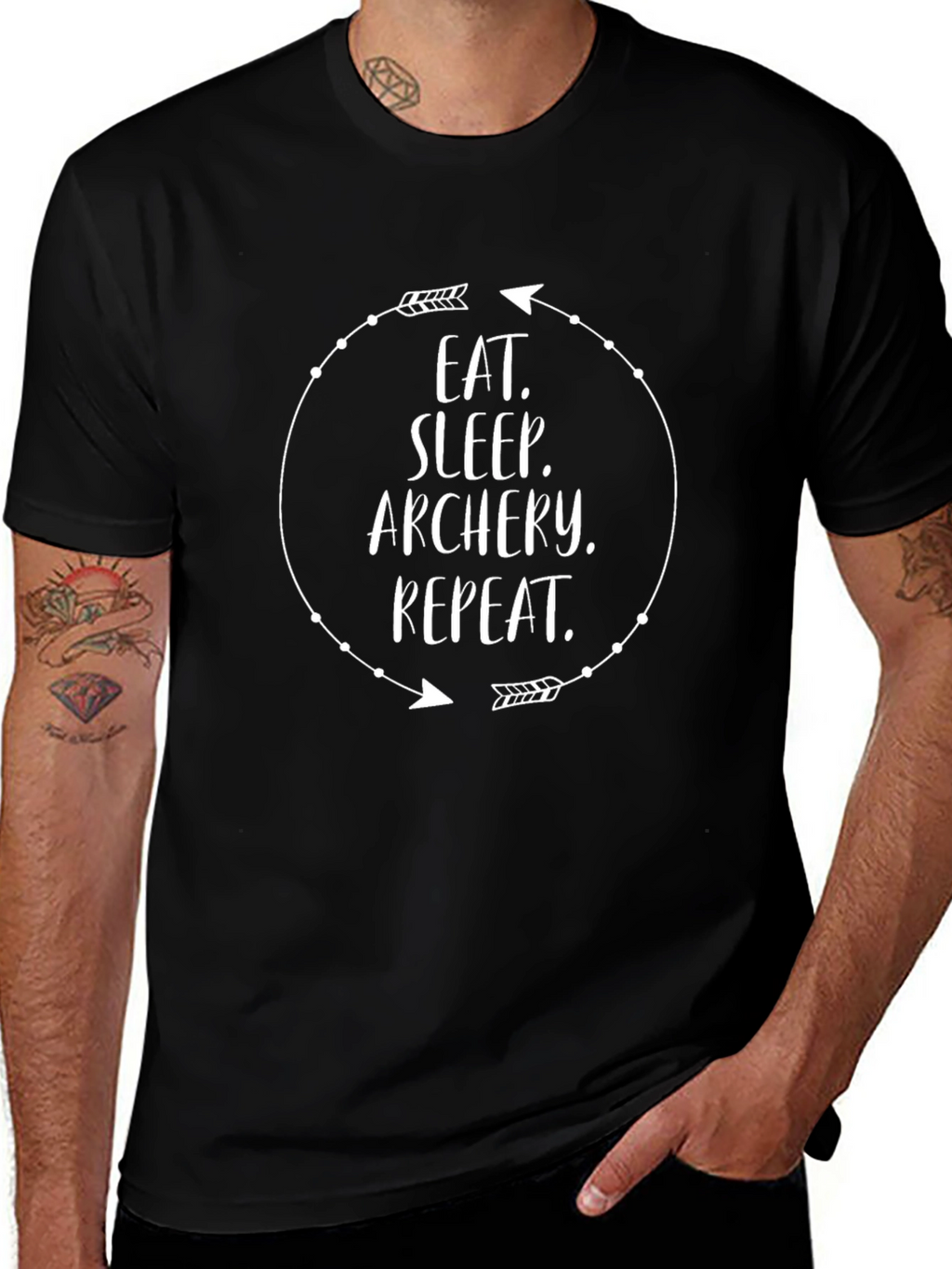 Archery Eat Sleep Repeat Arrow T-Shirt