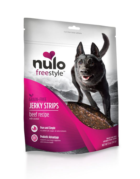Nulo Freestyle Grain Free Beef & Coconut Recipe Jerky Dog Treats