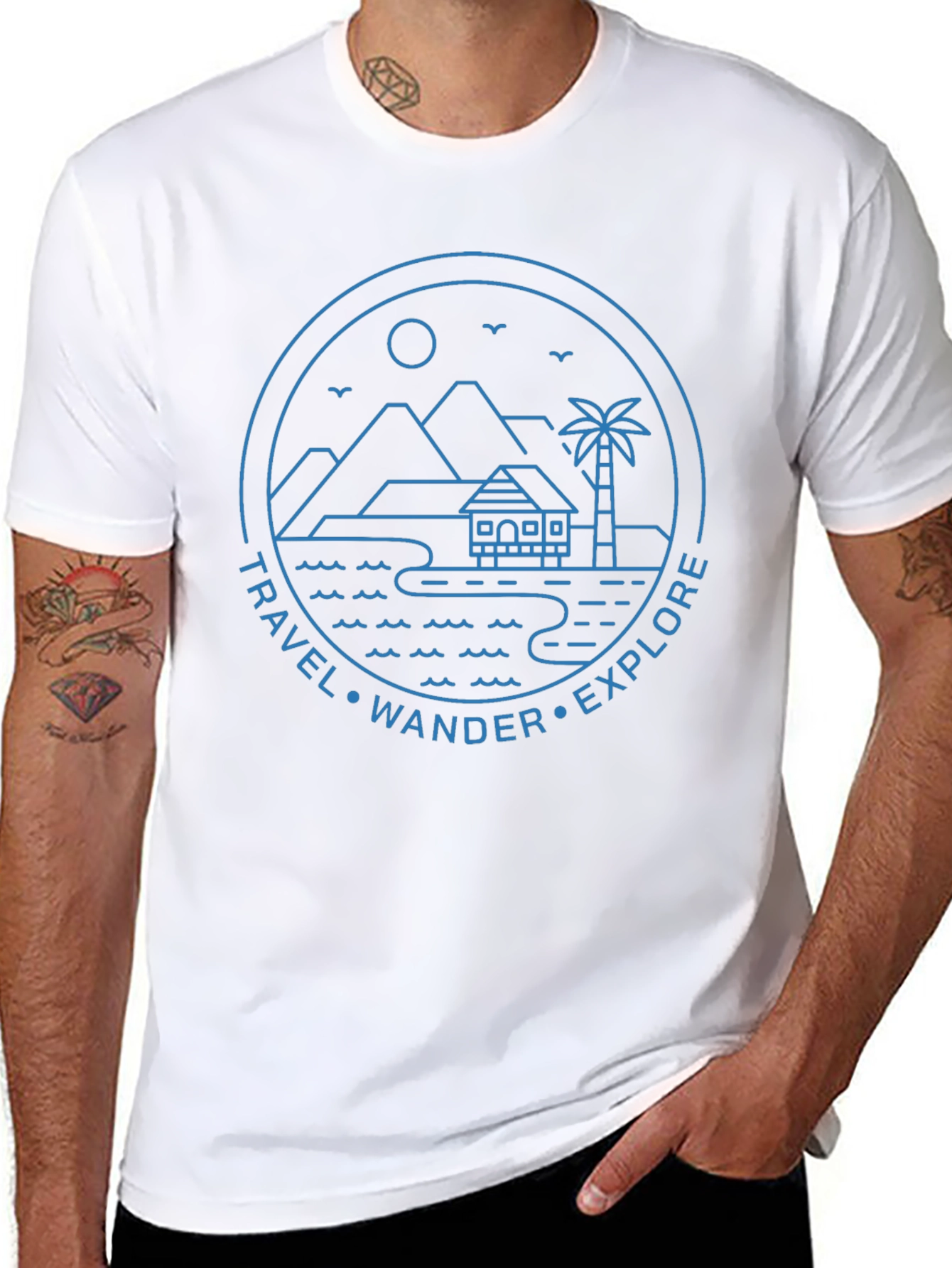 Travel Explore Wander Graphic Tee