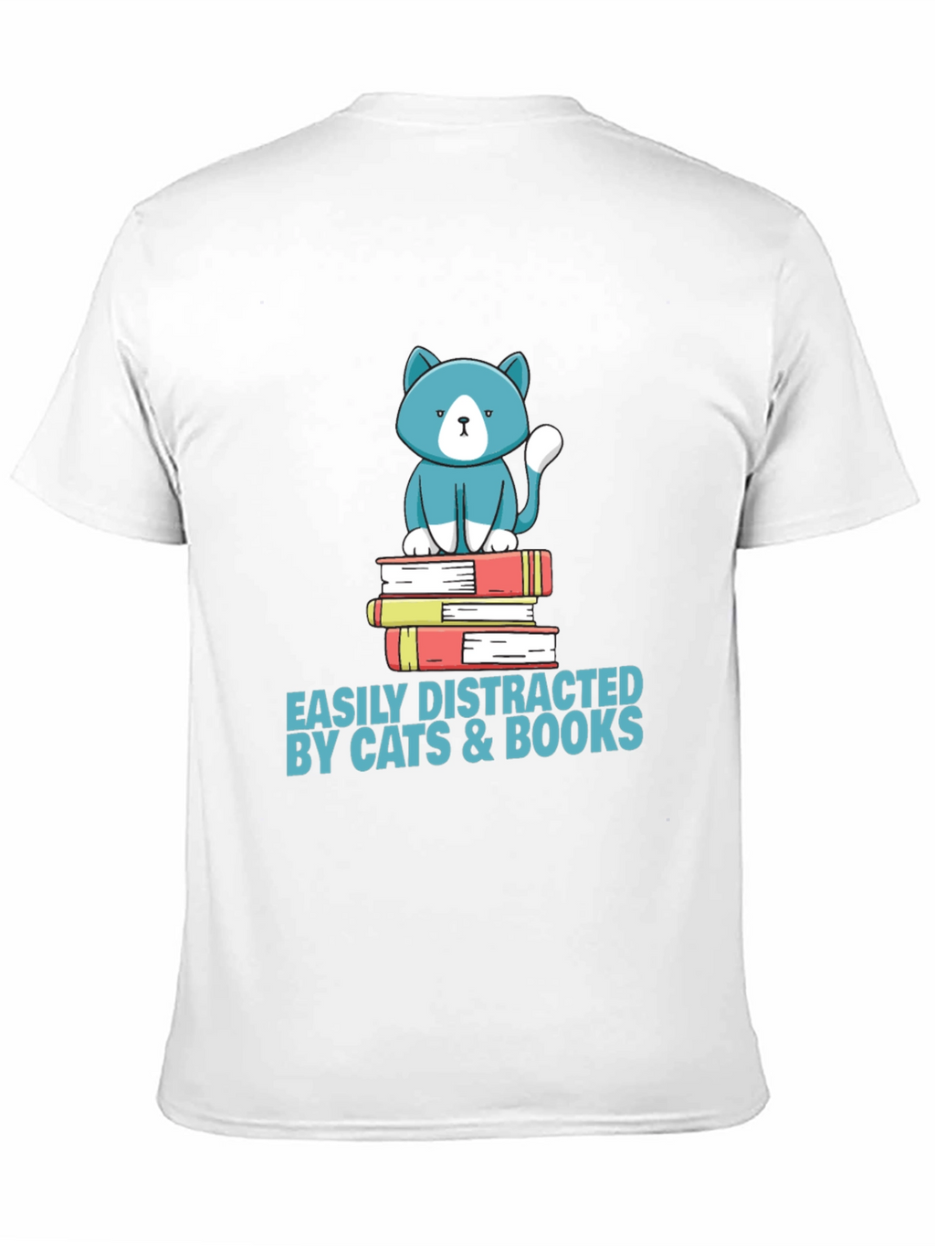 Easily Distracted by Cats & Books T-Shirt
