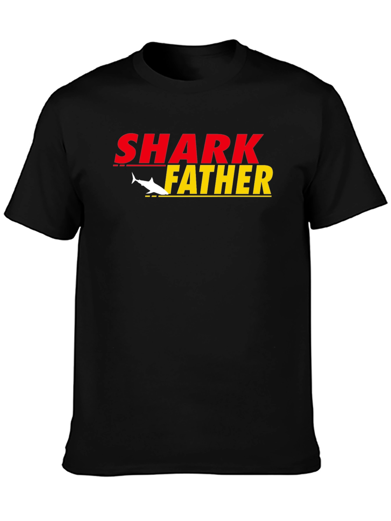 Shark Father Graphic T-Shirt - Cool Dad Tee