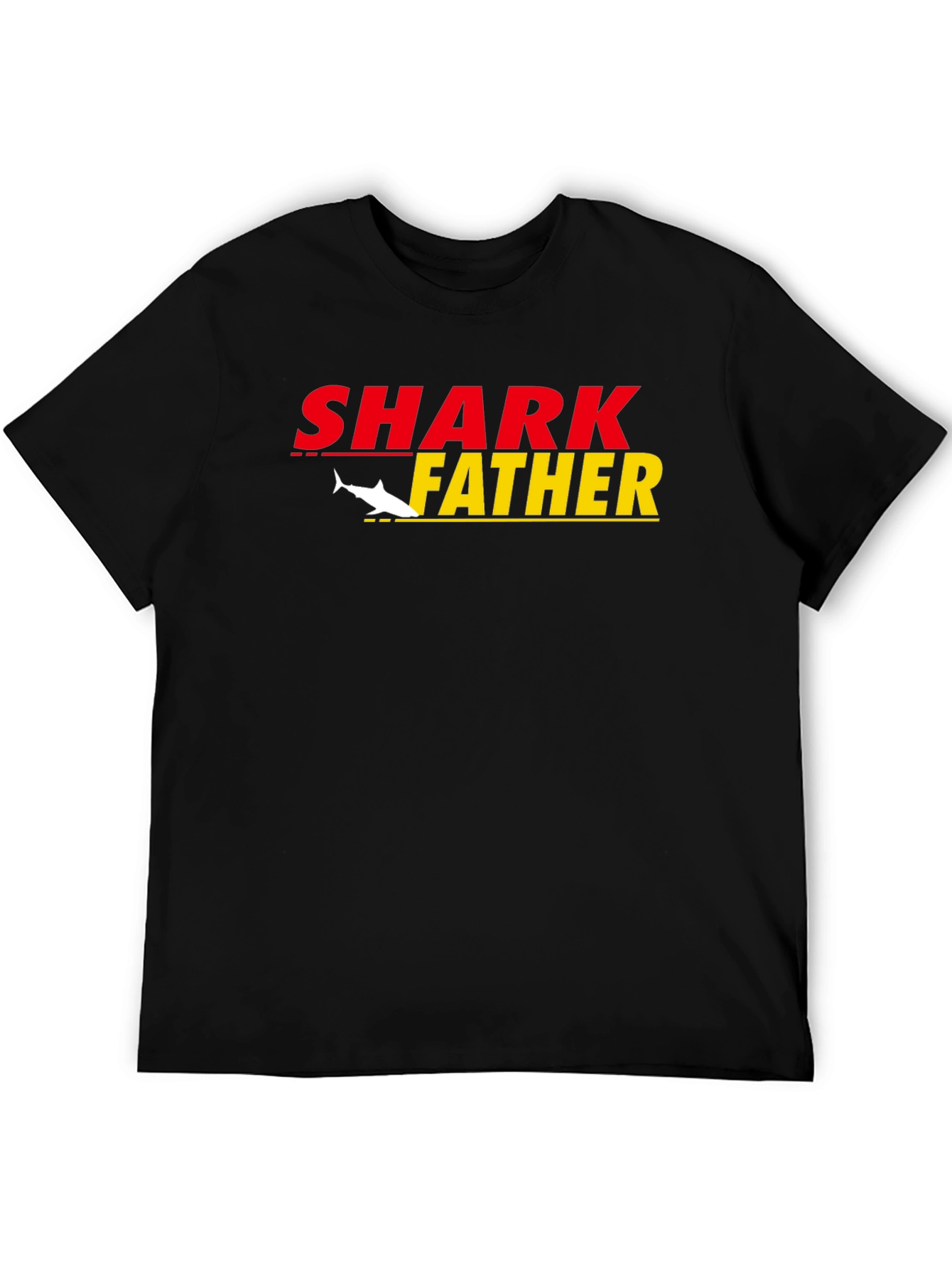 Shark Father Graphic T-Shirt - Cool Dad Tee