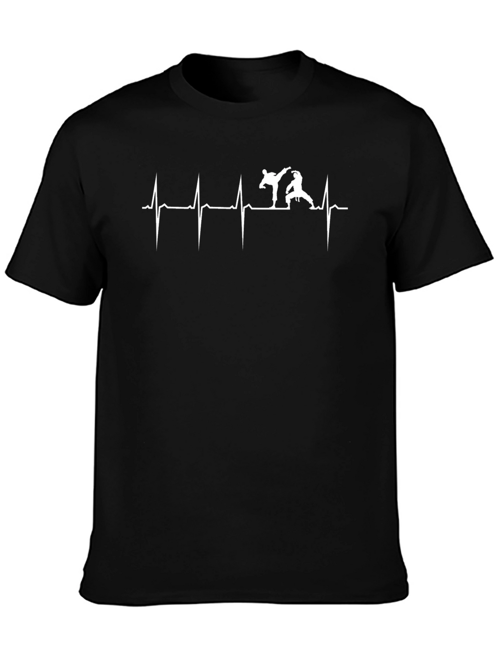 Karate Heartbeat T-Shirt - Black