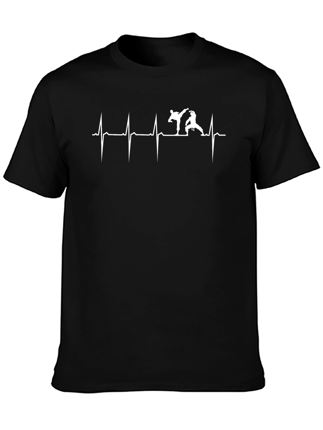 Karate Heartbeat T-Shirt - Black