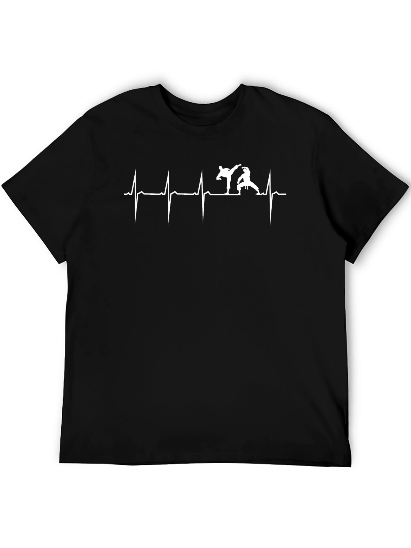 Karate Heartbeat T-Shirt - Black