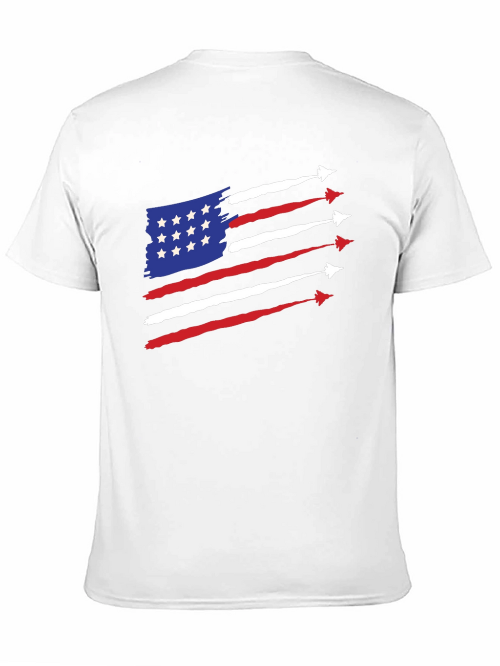 Patriotic Jet Stream American Flag Graphic Tee