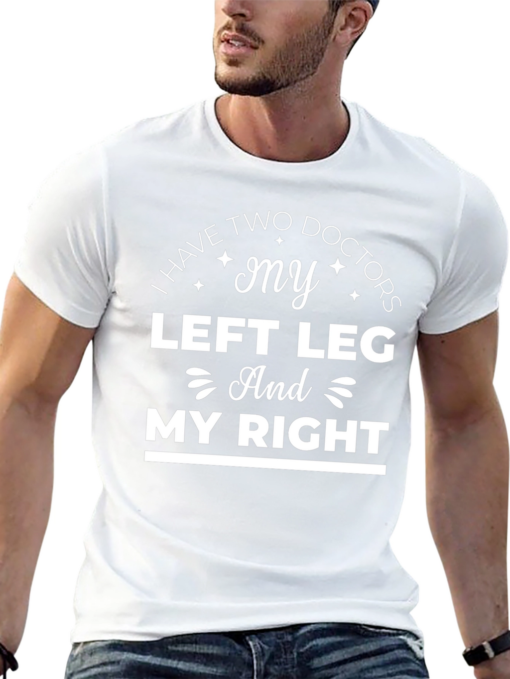 Two Doctor Leg Humor T-Shirt