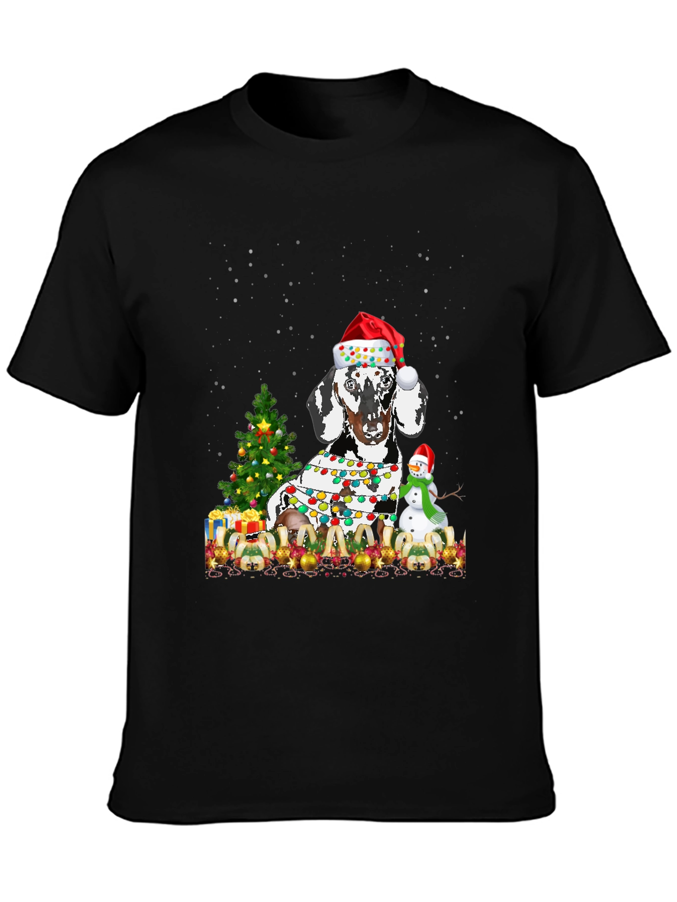 Festive Dog Christmas T-Shirt