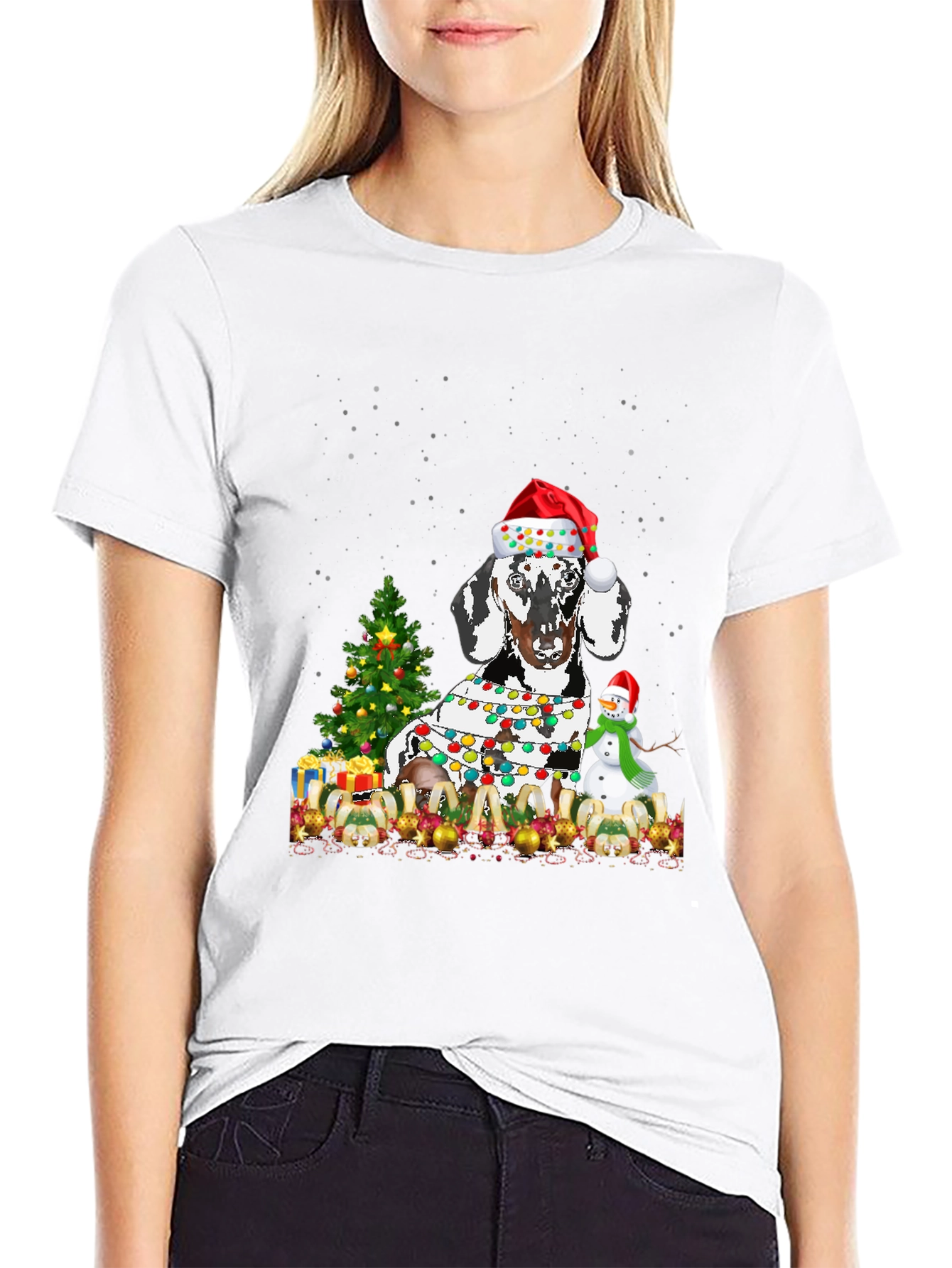 Festive Dog Christmas T-Shirt