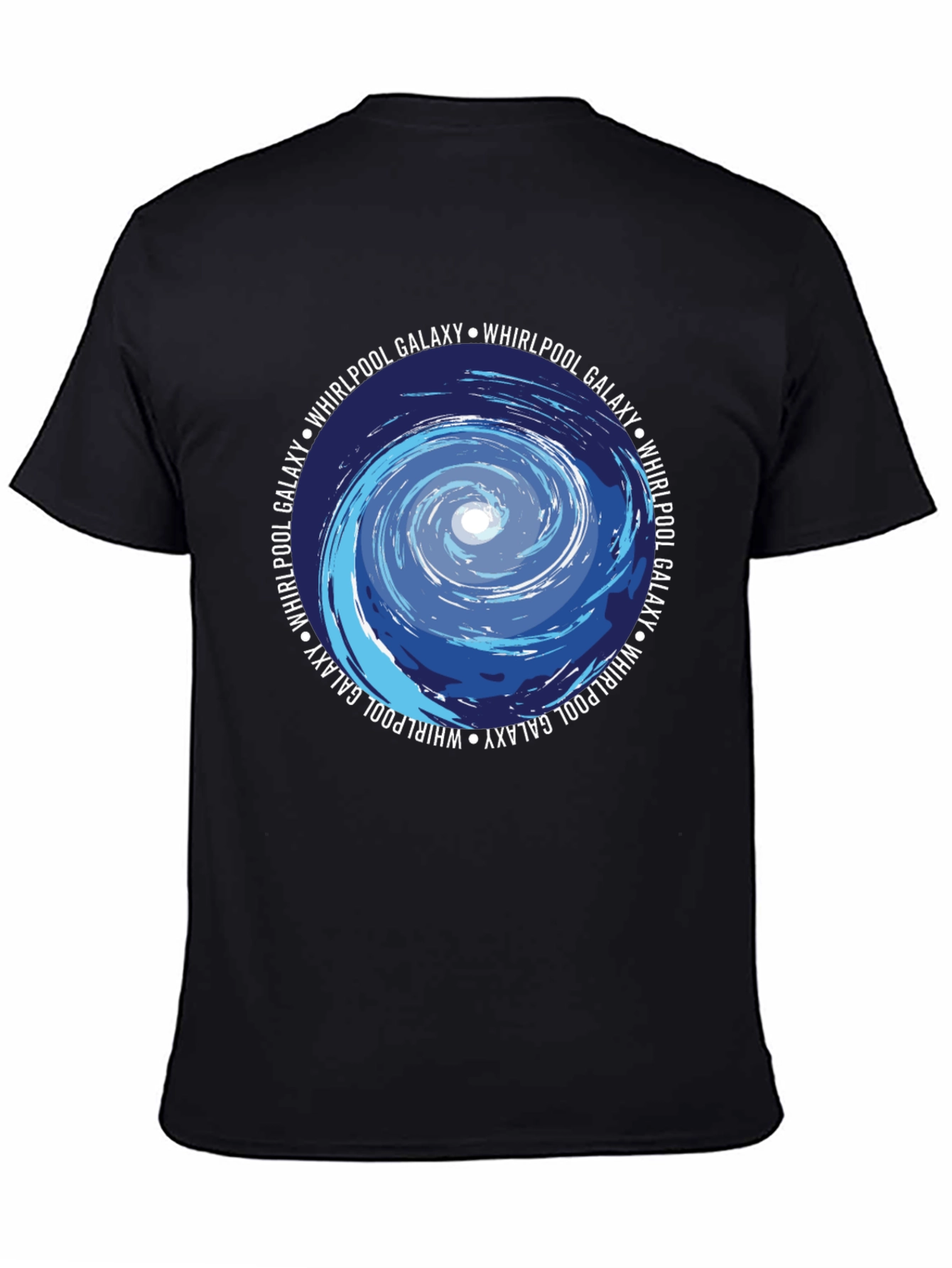 Whirlpool Galaxy Graphic Tee - Cosmic Style