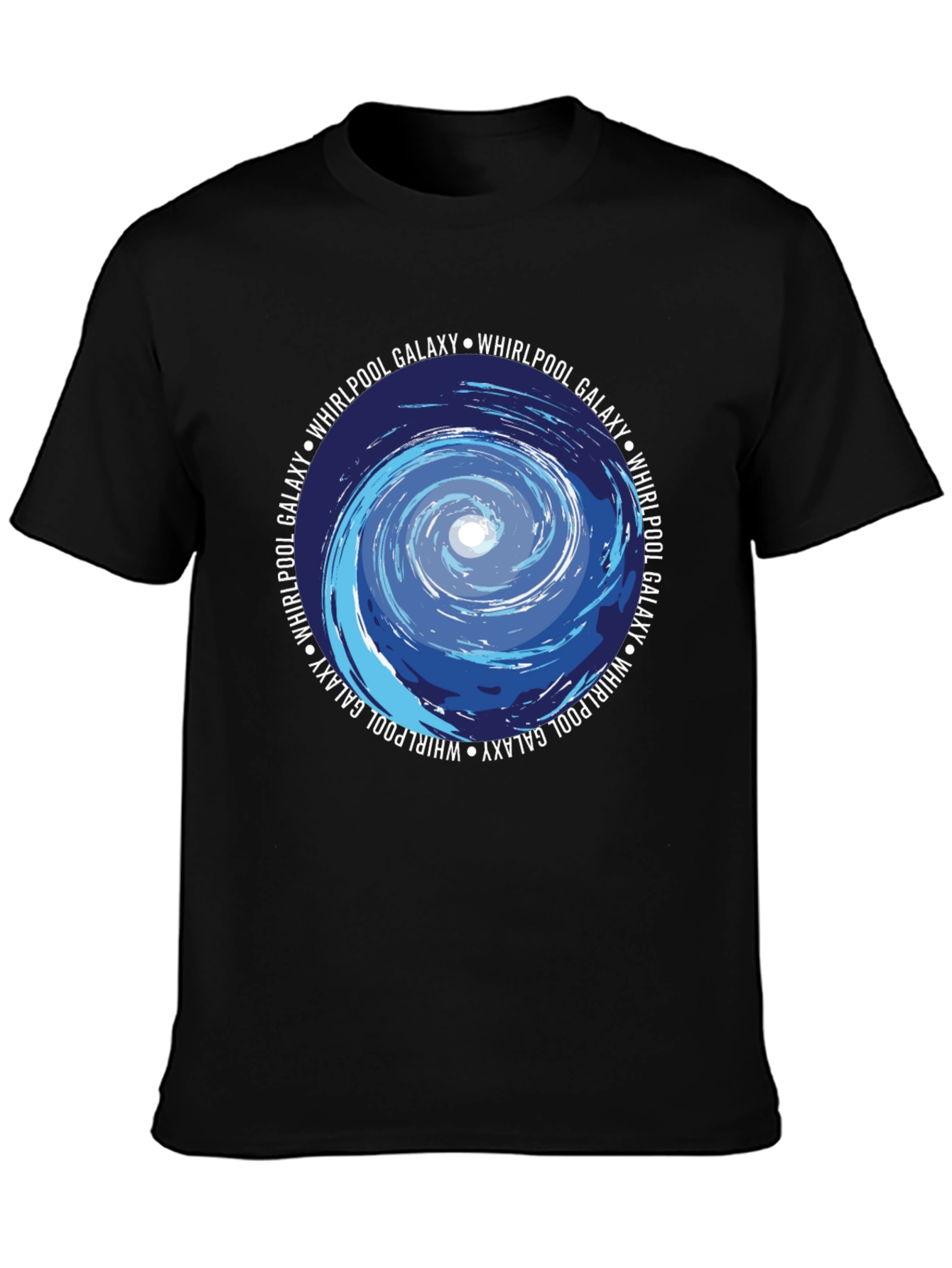 Whirlpool Galaxy Graphic Tee - Cosmic Style