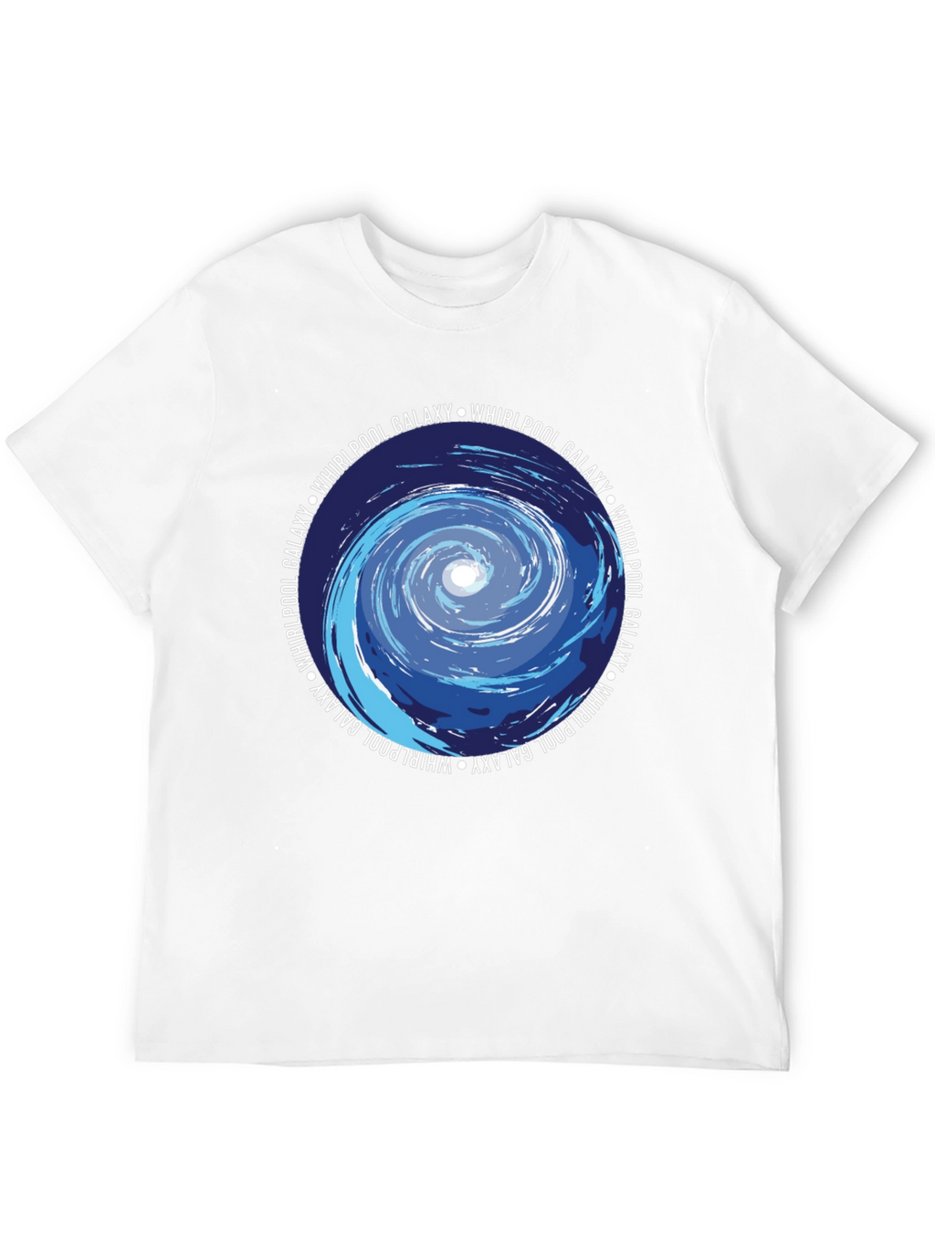 Whirlpool Galaxy Graphic Tee - Cosmic Style