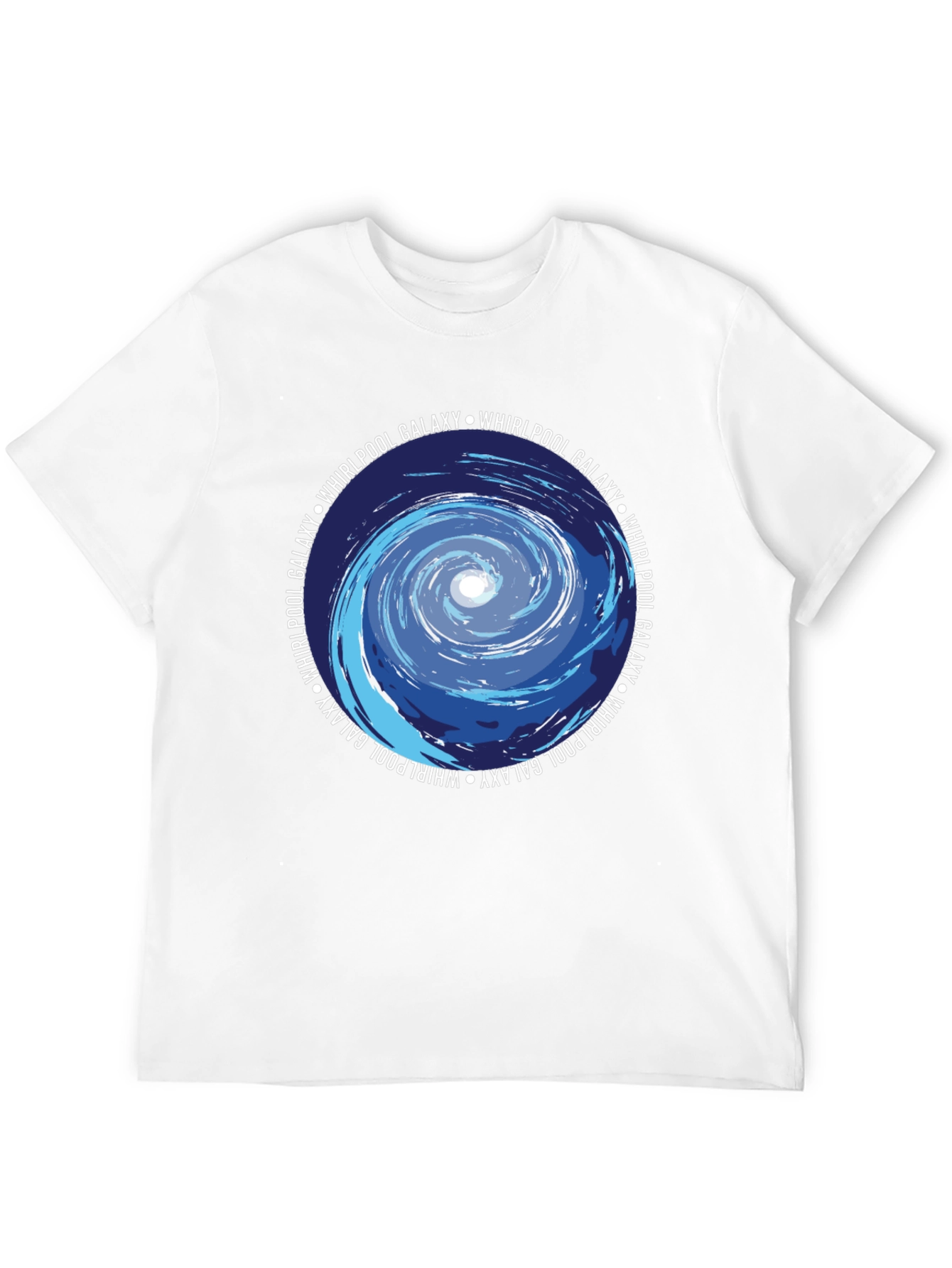 Whirlpool Galaxy Graphic Tee - Cosmic Style