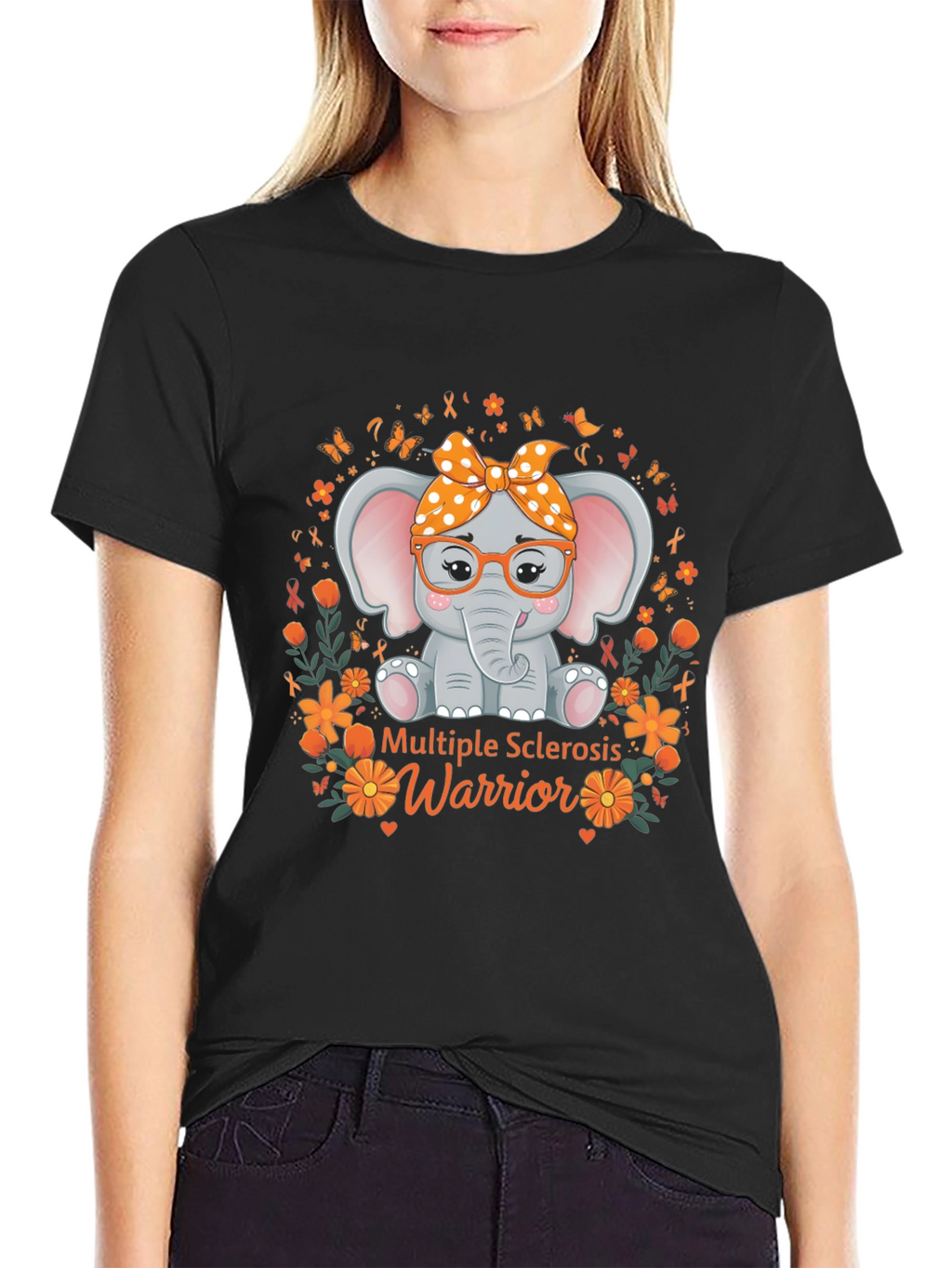 Multiple Sclerosis Warrior Elephant T-Shirt