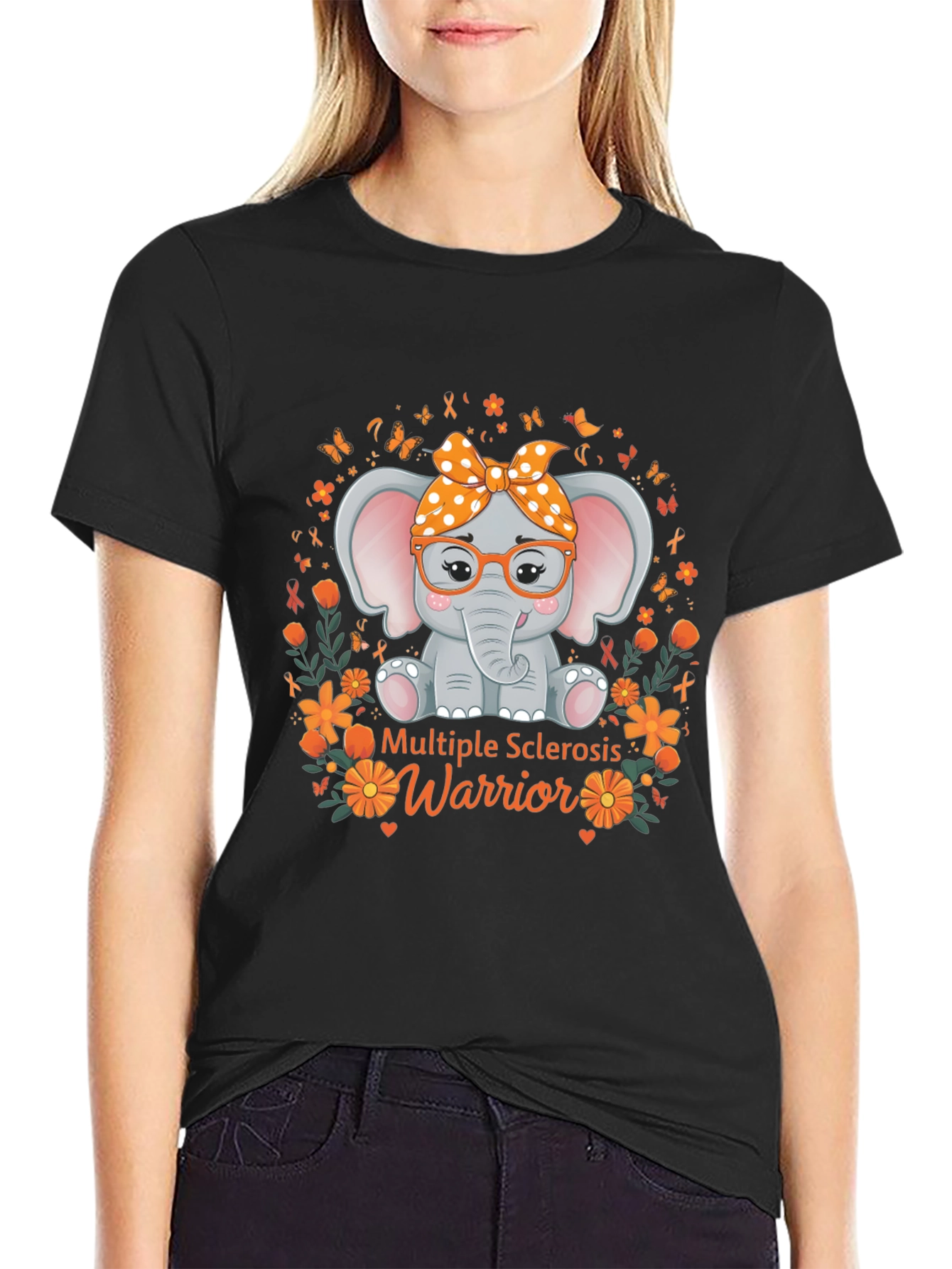 Multiple Sclerosis Warrior Elephant T-Shirt